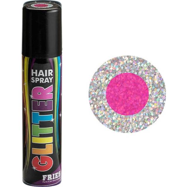 Pink med glitter