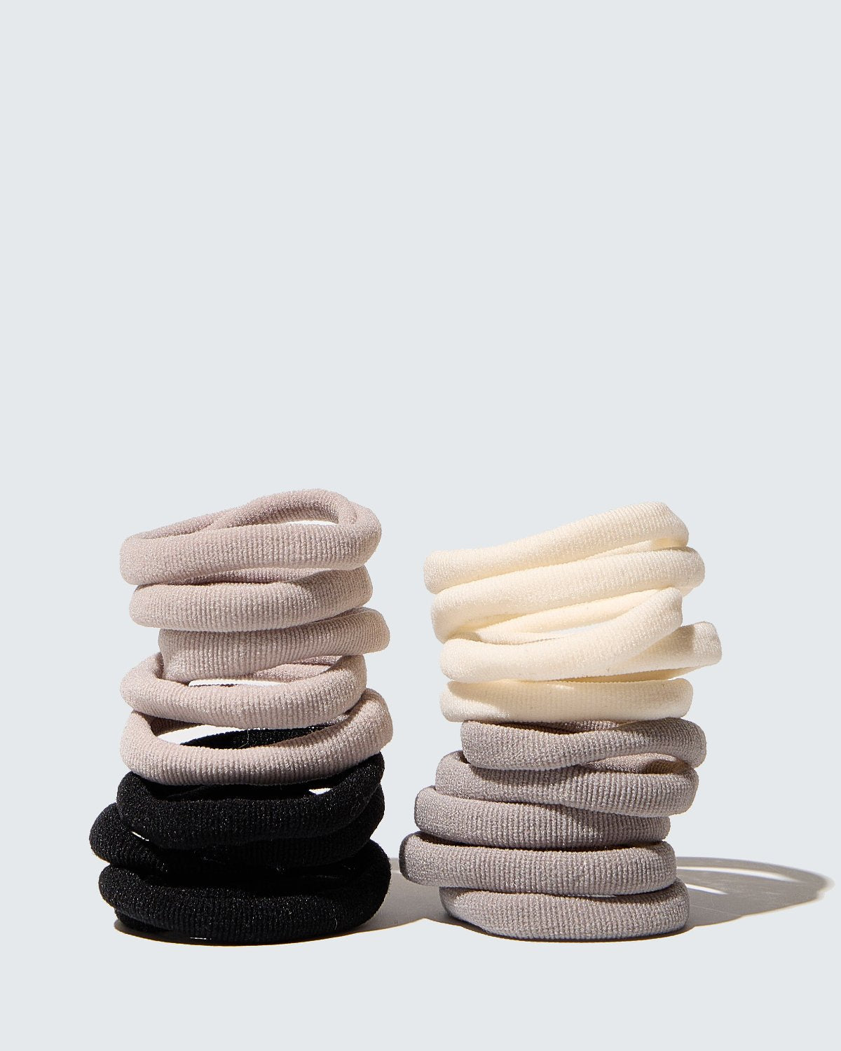 White, gray, black