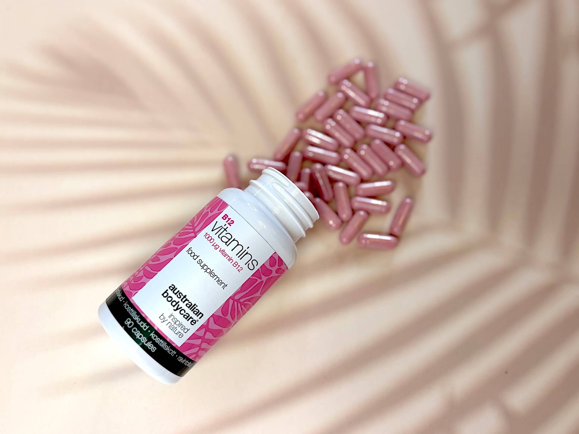 Åben Australian Bodycare B12 Vitamins på bord