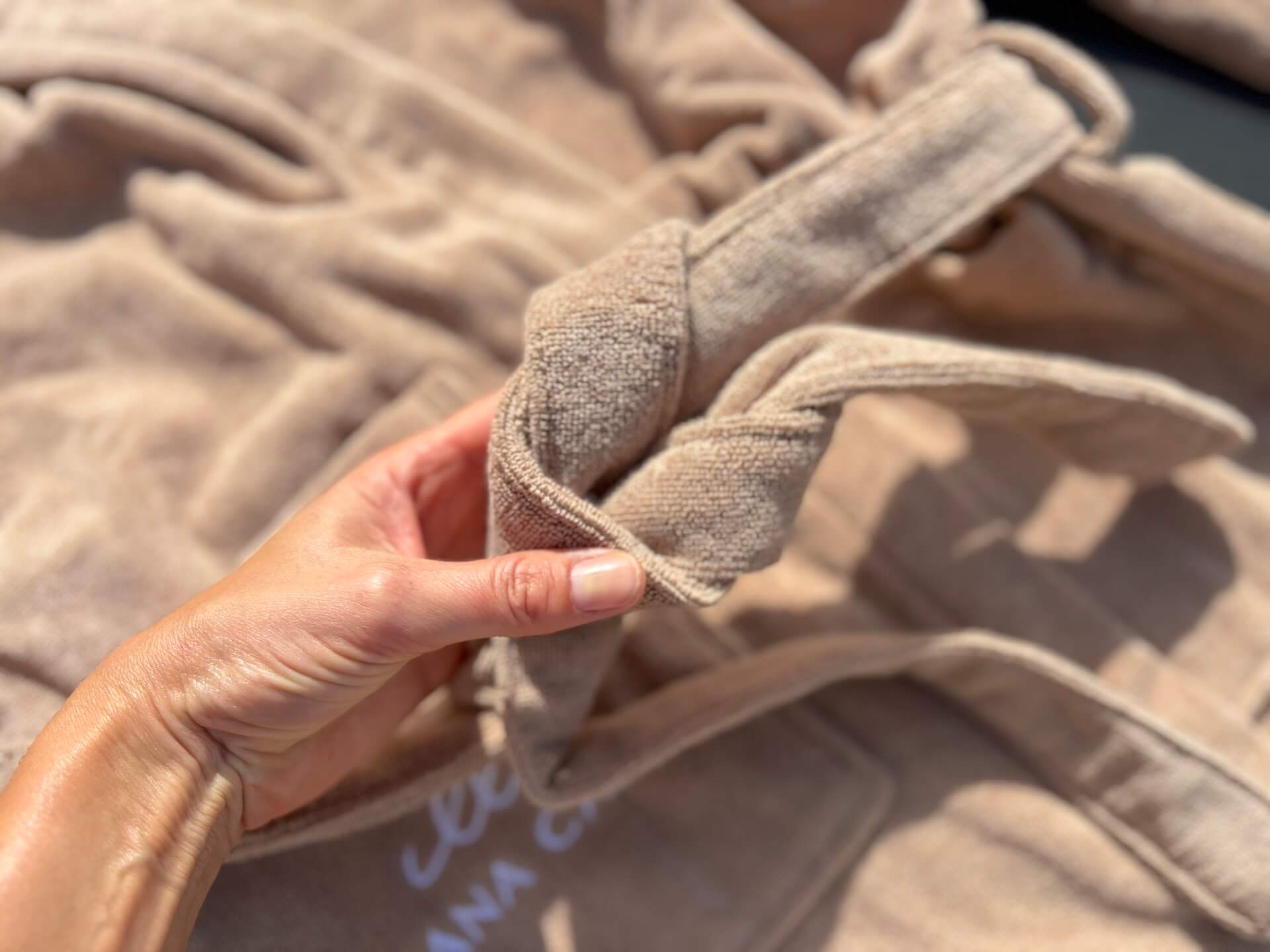 Aftagelig bælte på Cana Care Bathrobe (adult)