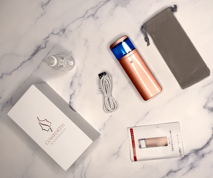Al indhold i kasse med Comforth Nano-Mister