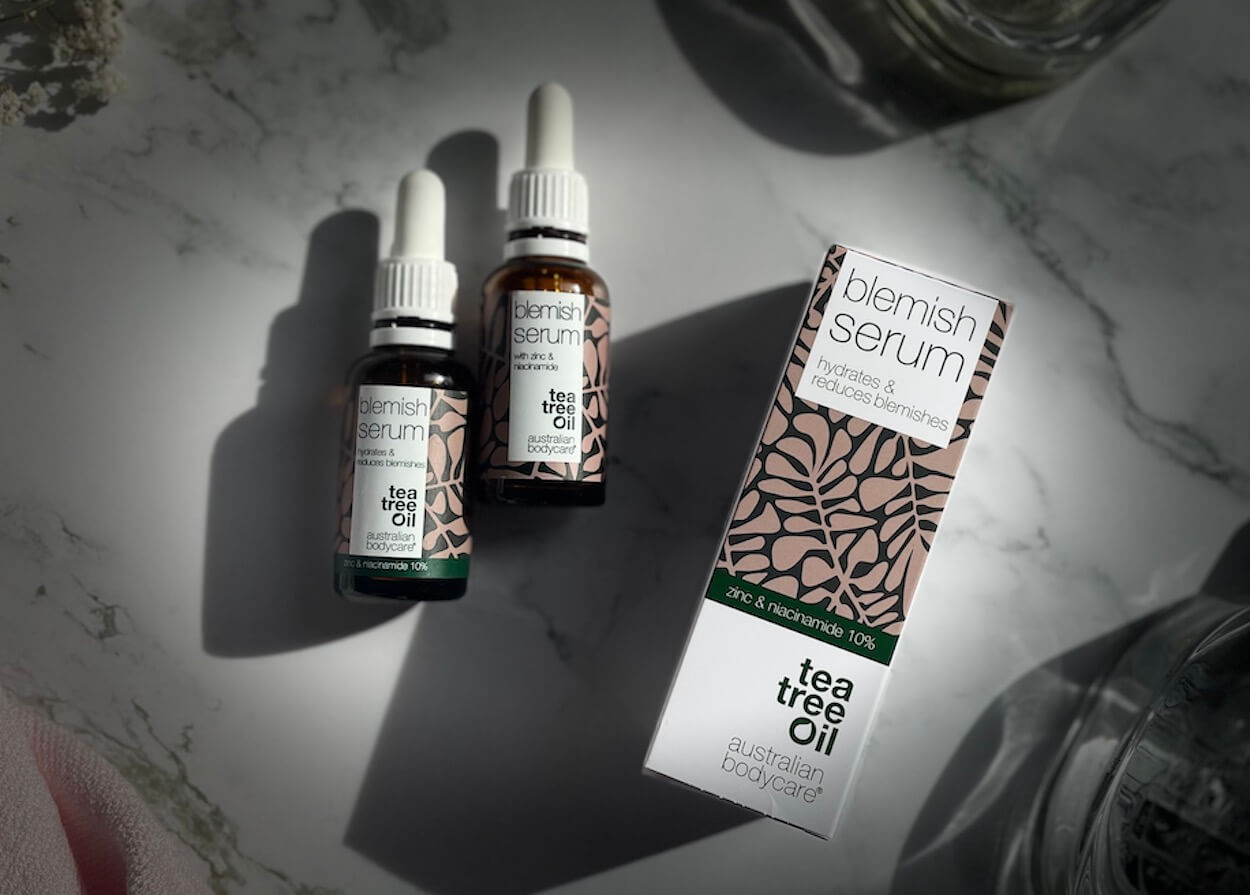 Australian Bodycare Blemish Serum på bord