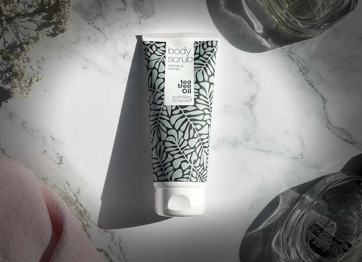 Australian Bodycare body scrub på bord