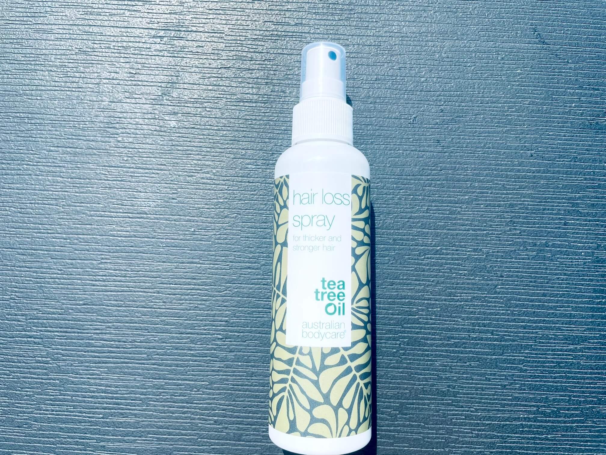 Australian Bodycare Hairloss Spray på bord