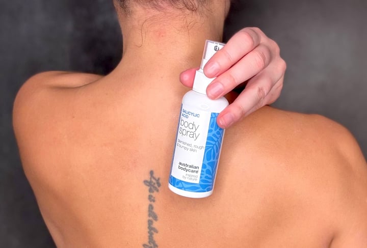 Australian Bodycare Salicylic Acid Body Spray bag ryg