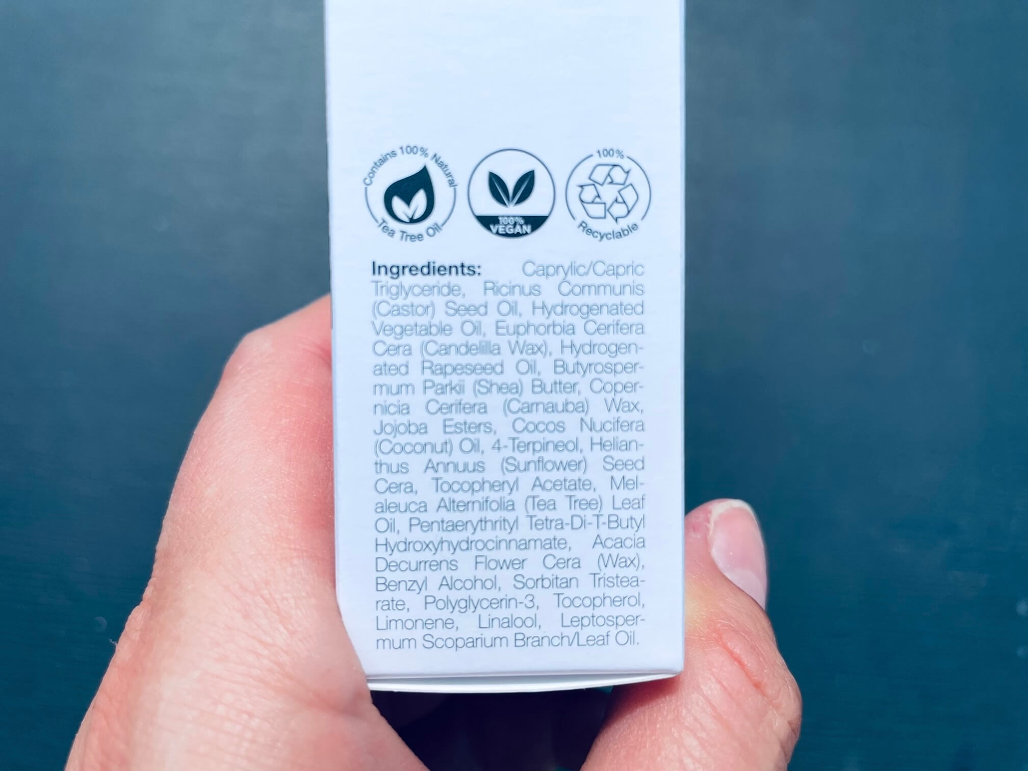Bagside af Australian Bodycare Lip Balm