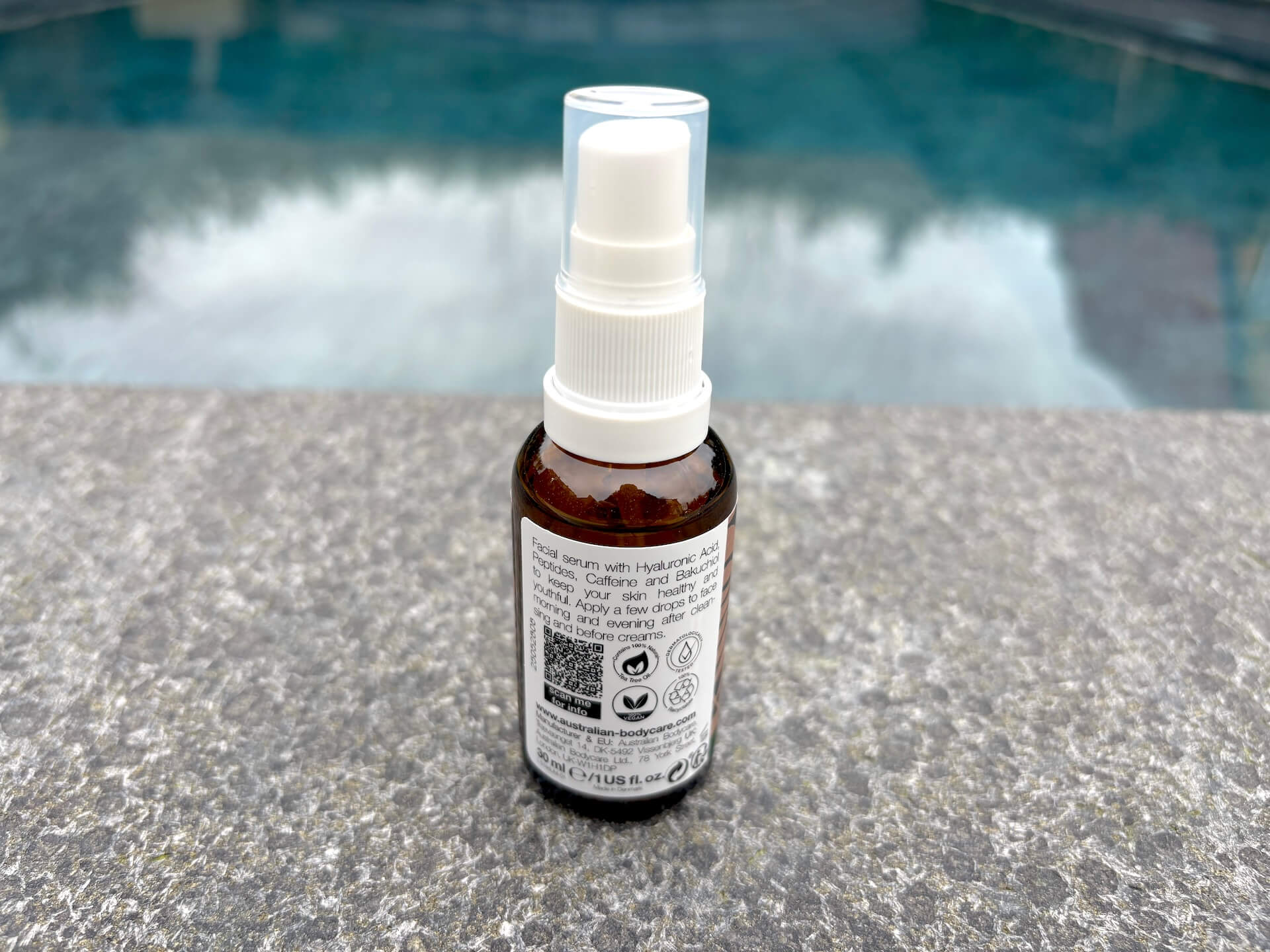 Bagside af Australian Bodycare Pre-Aging Serum