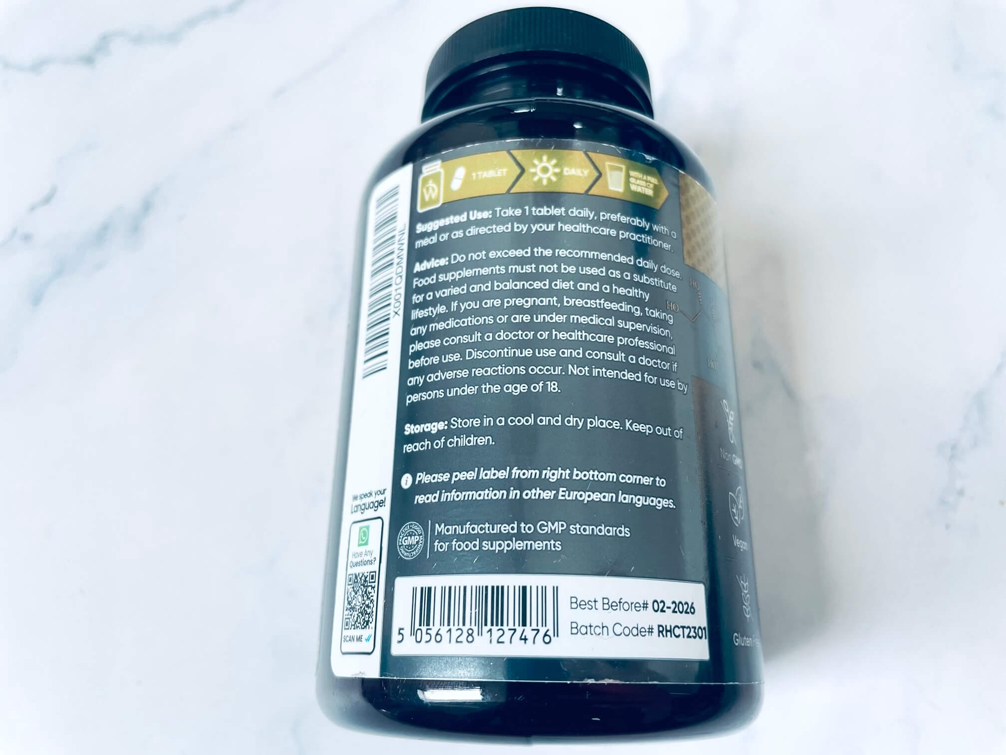 Bagside af C-Vitamin + Zinktabletter fra Weightworld