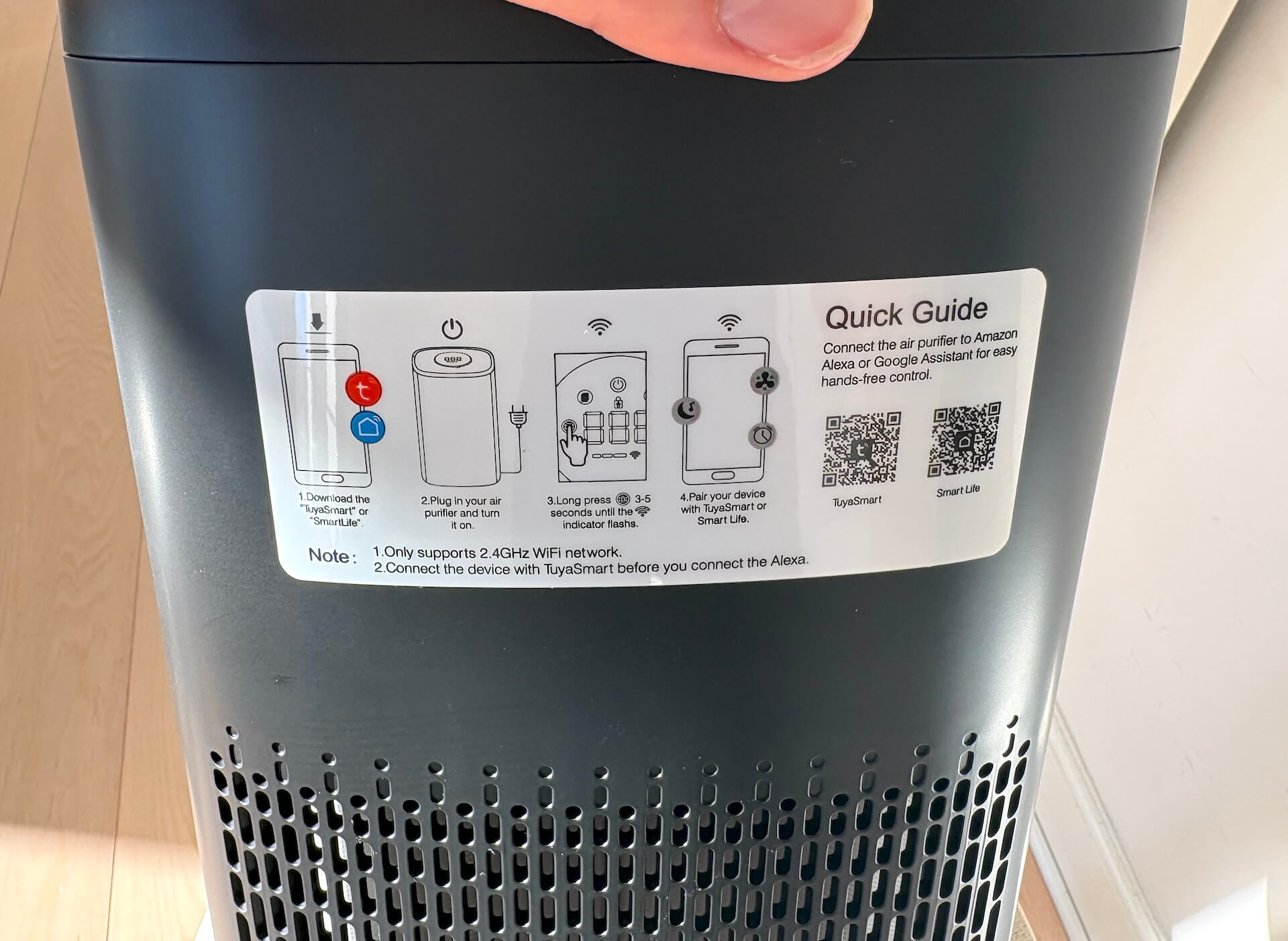Bagside af DeluxeCare Active Air