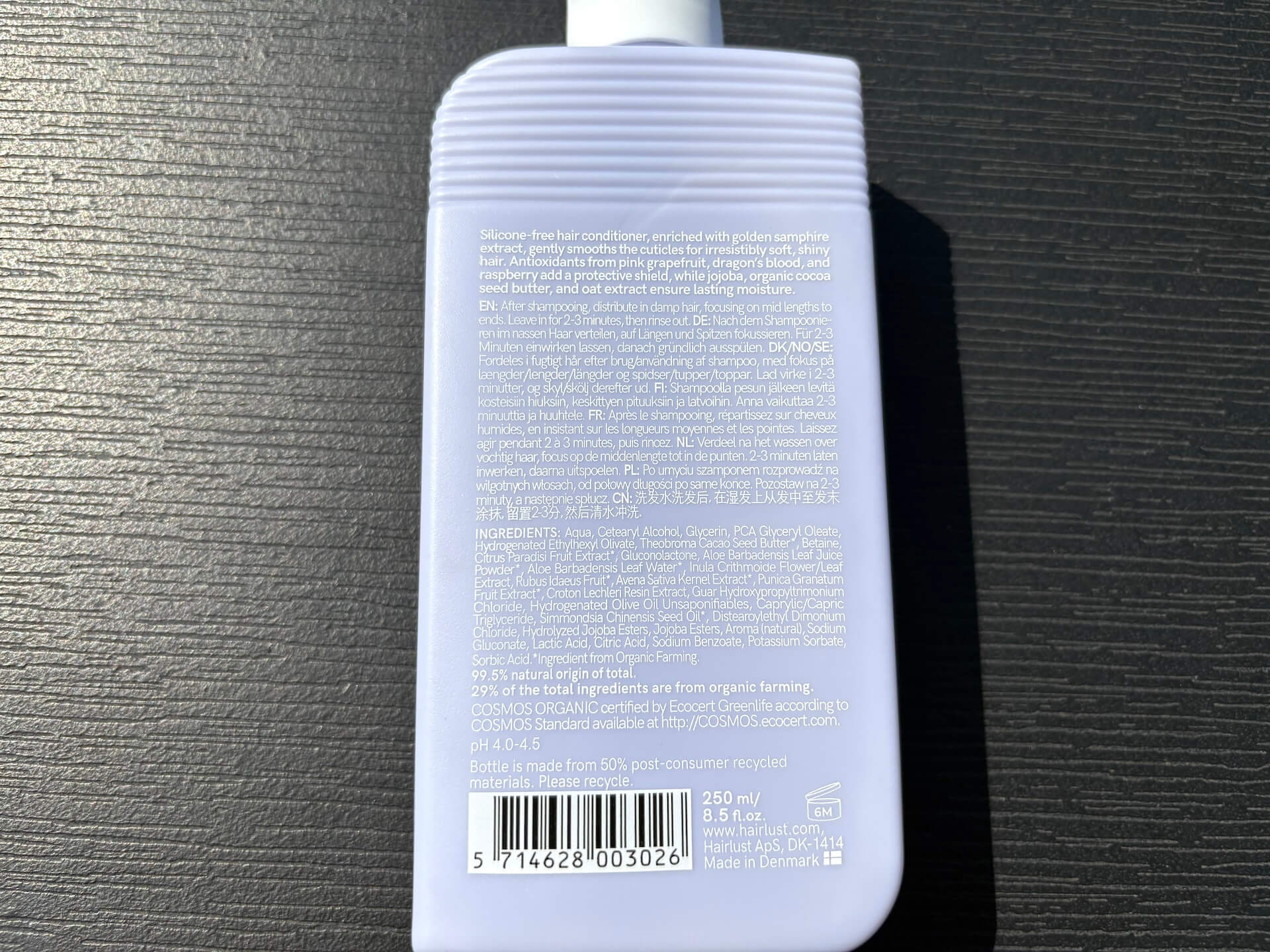 Bagside af Hairlust Heavenly Smooth Conditioner