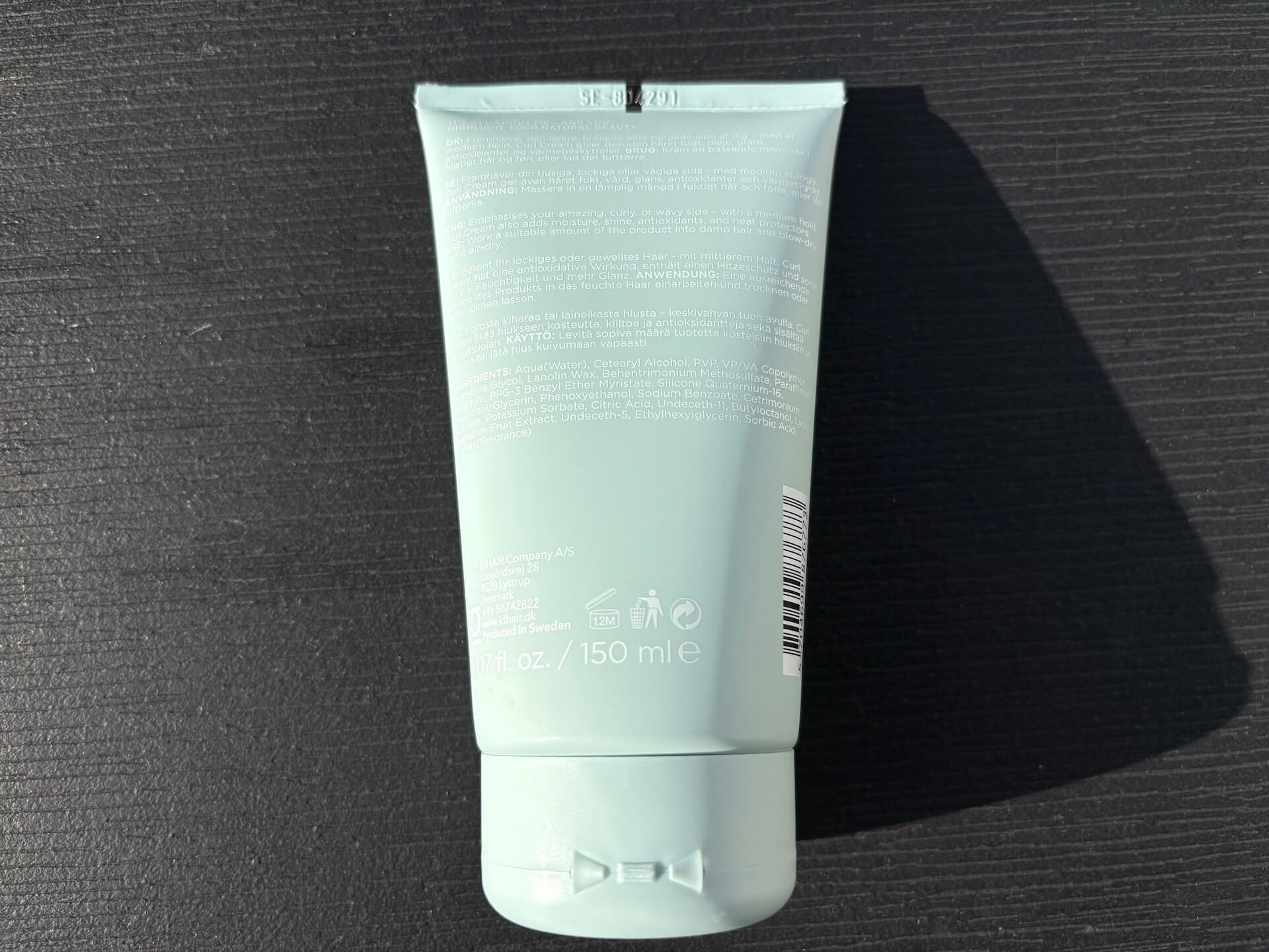 Bagside af IdHAIR Me Curl Cream