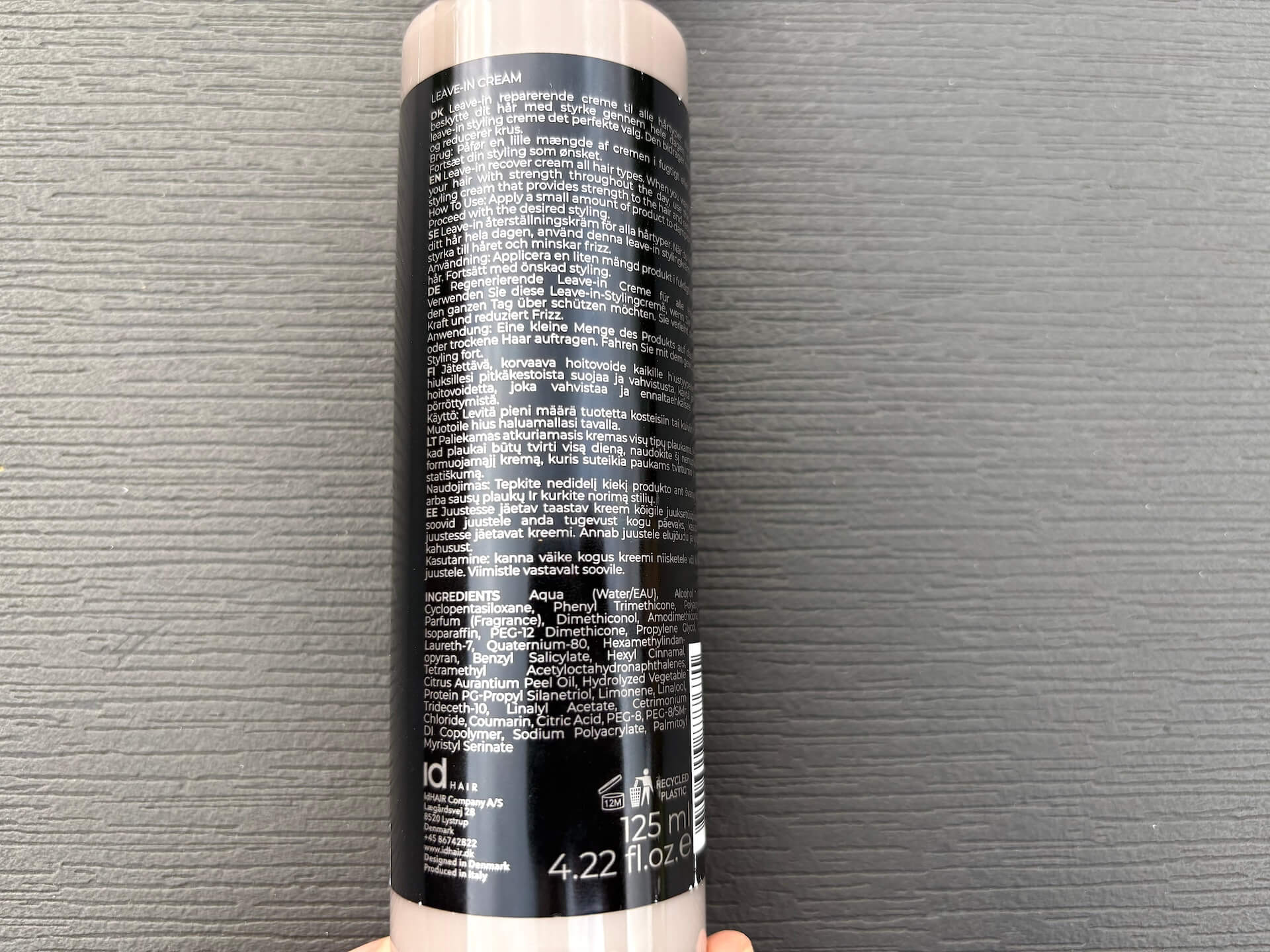 Bagside af IdHAIR Niophlex Rebond Leave-In Cream