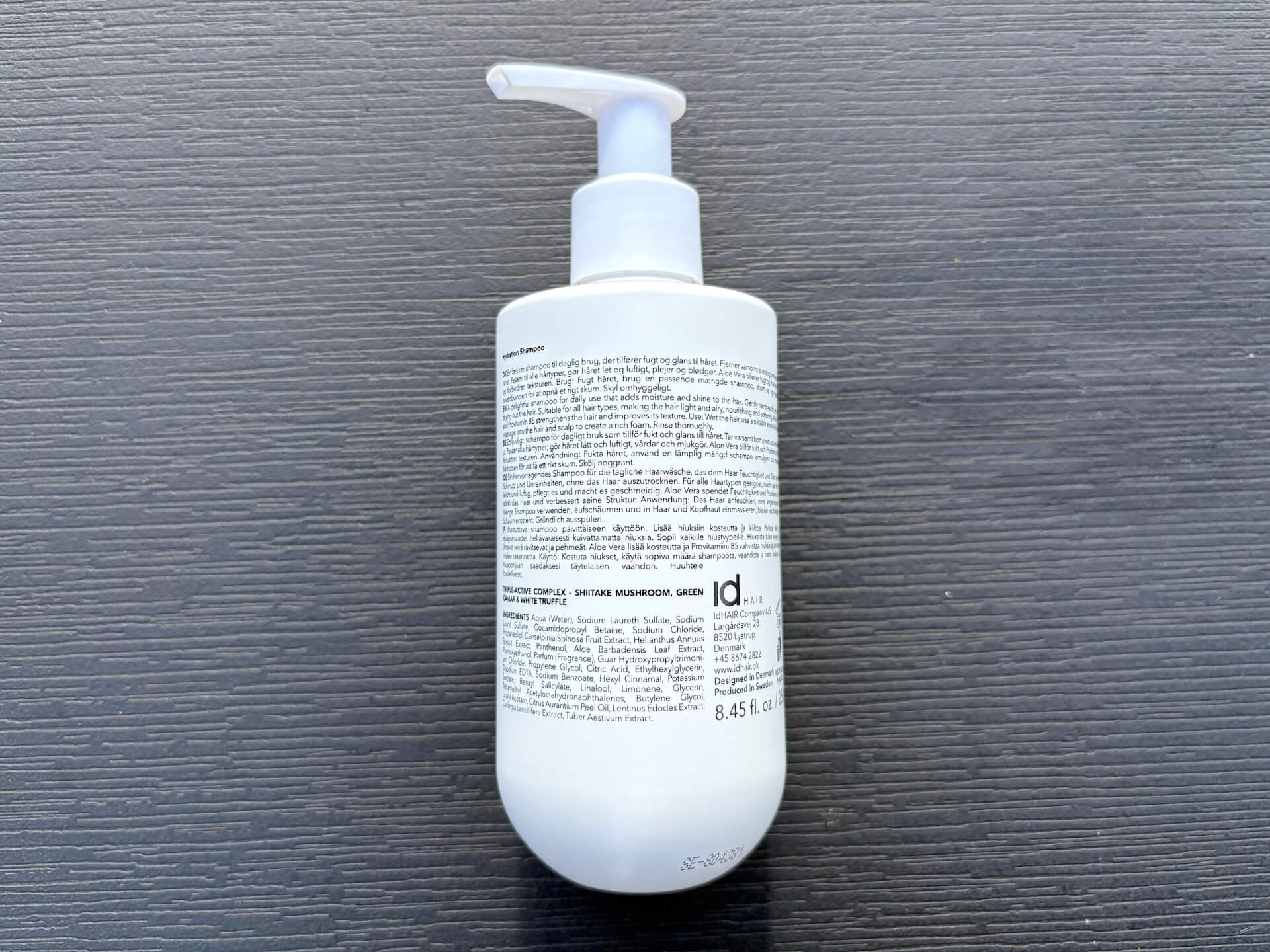 Bagside af Obsessed Haircare Hydration Shampoo
