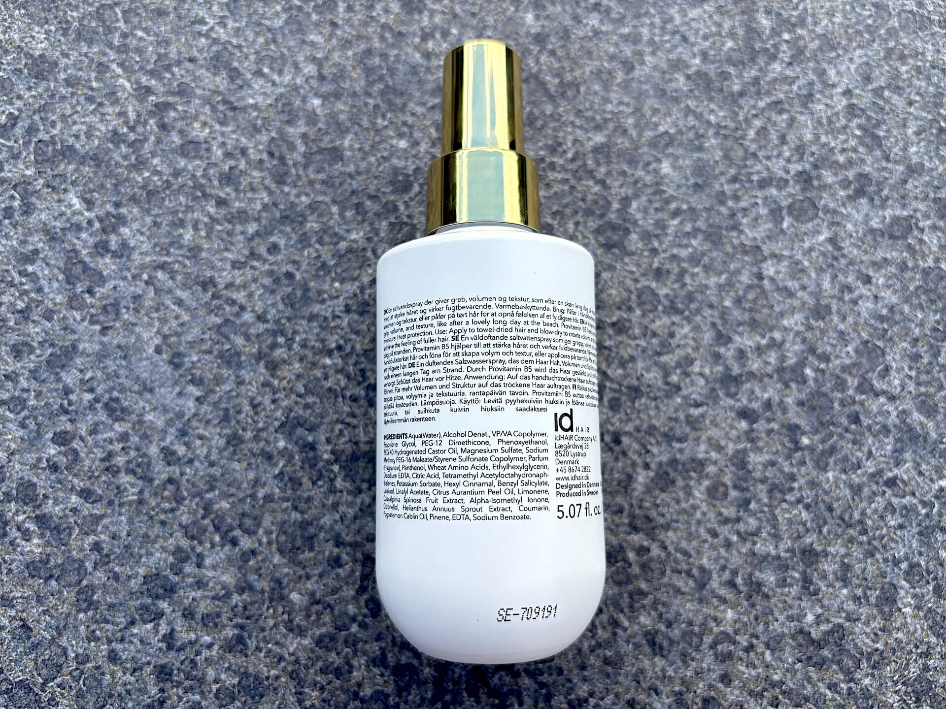 Bagside af Obsessed Haircare Salty Texture Mist