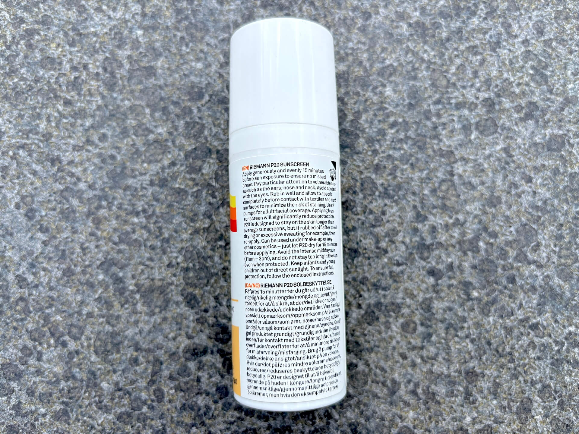 Bagside af P20 Riemann Sensitive Face SPF 50+