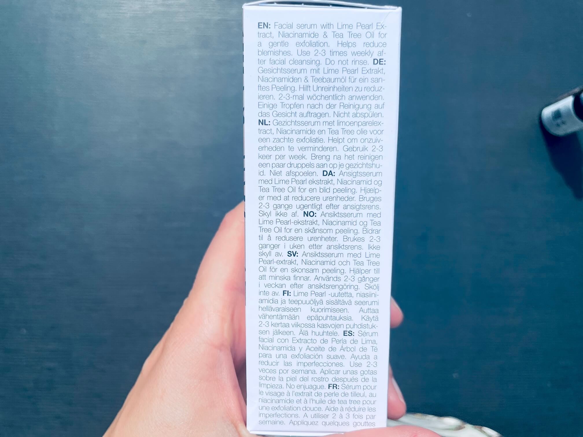 Bagside af Peeling Serum fra Australian Bodycare
