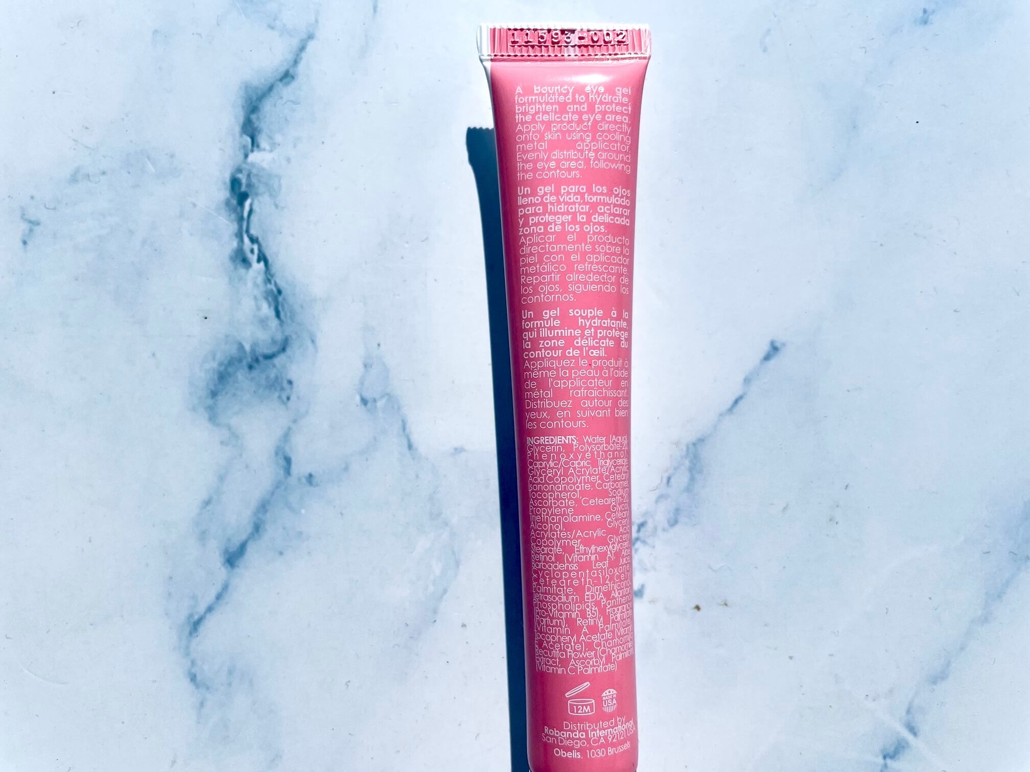 Bagside af Retinol by Robanda Active Renewal Eye Gel