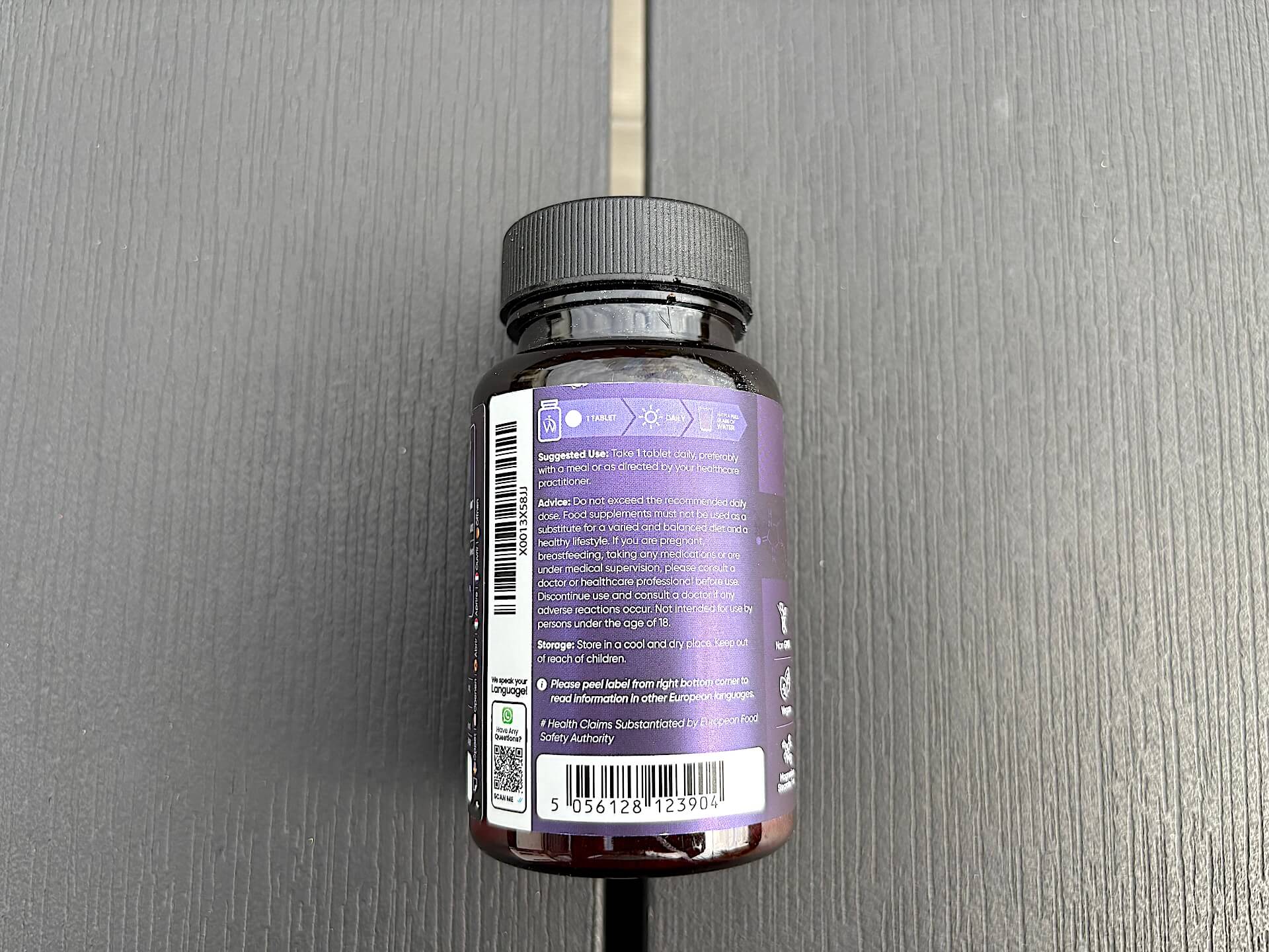 Bagside på WeightWorld Biotin
