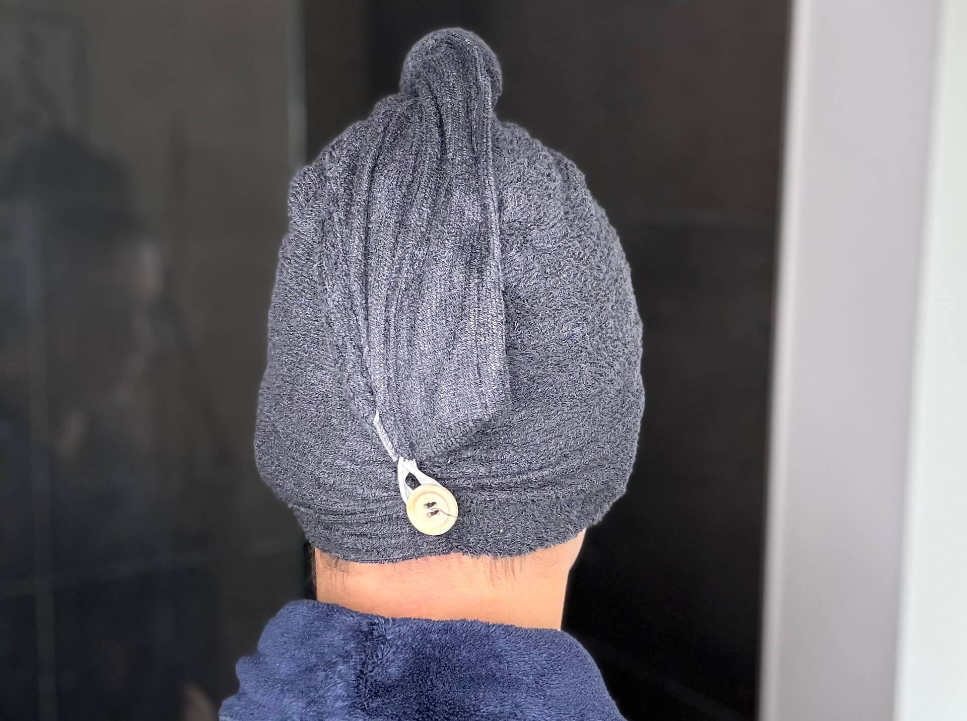 Bambuni Bambus Hårturban bagfra