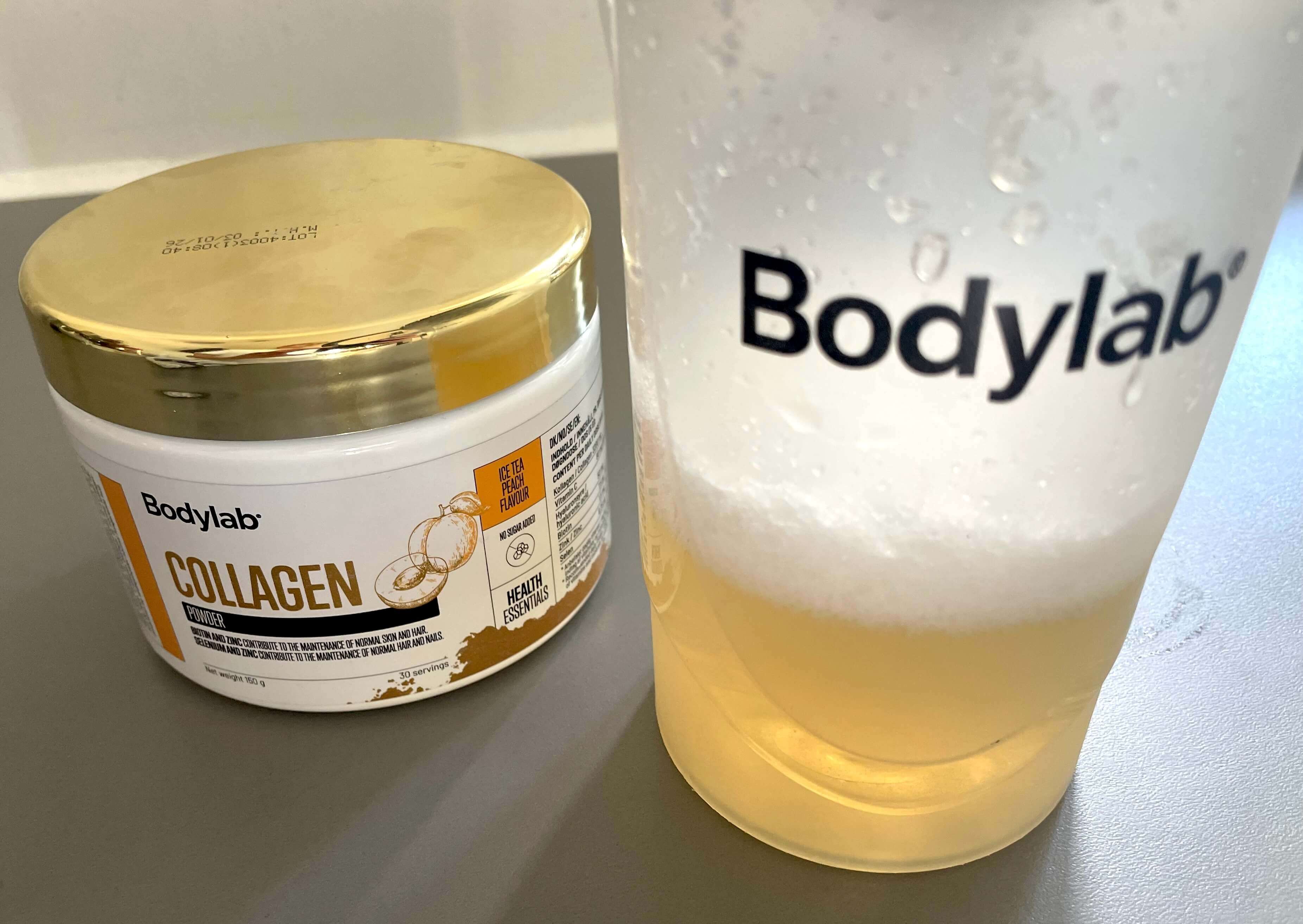 Bodylab Collagen opløst i shaker