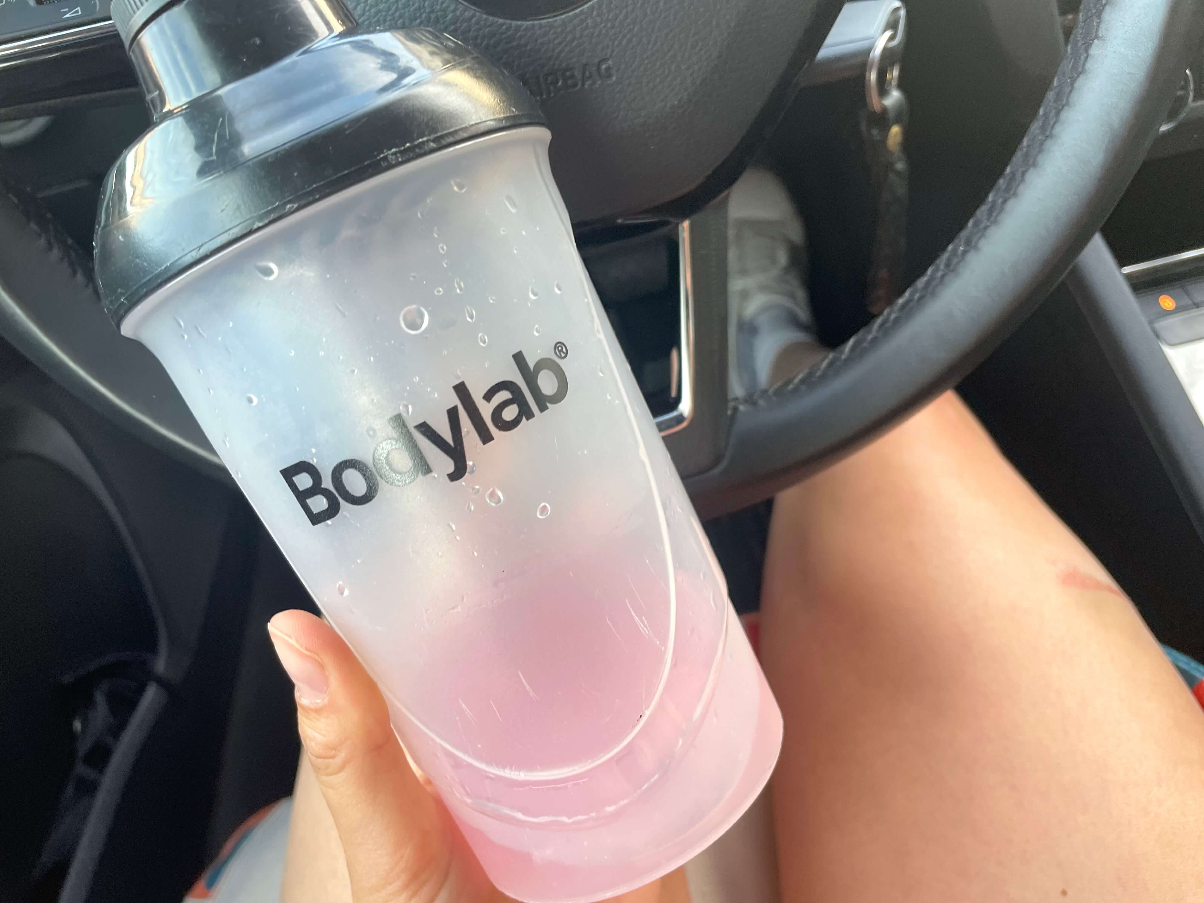Bodylab Pre Workout i bil