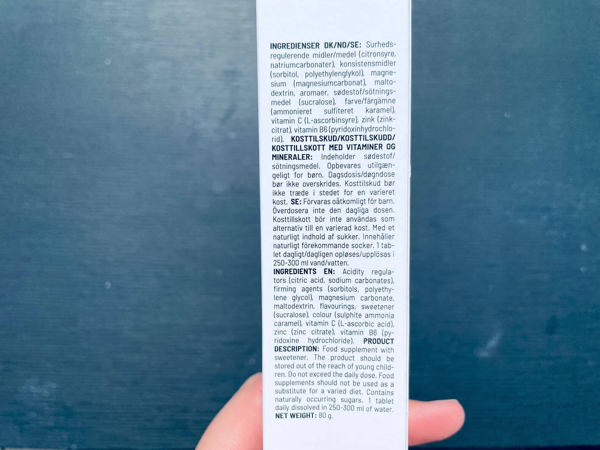 Bodylab Vitamin Tabs brugsanvisning