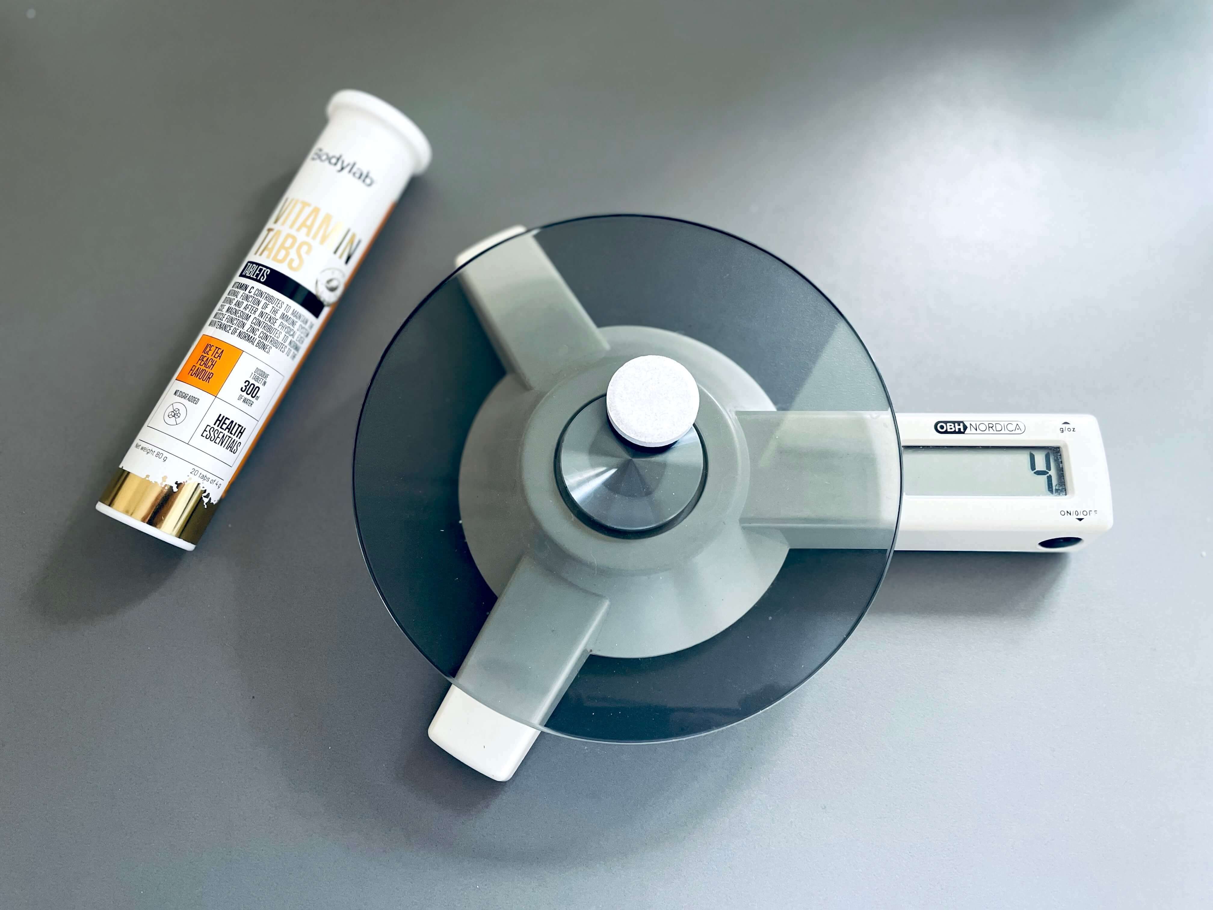 Bodylab Vitamin Tabs på vægt