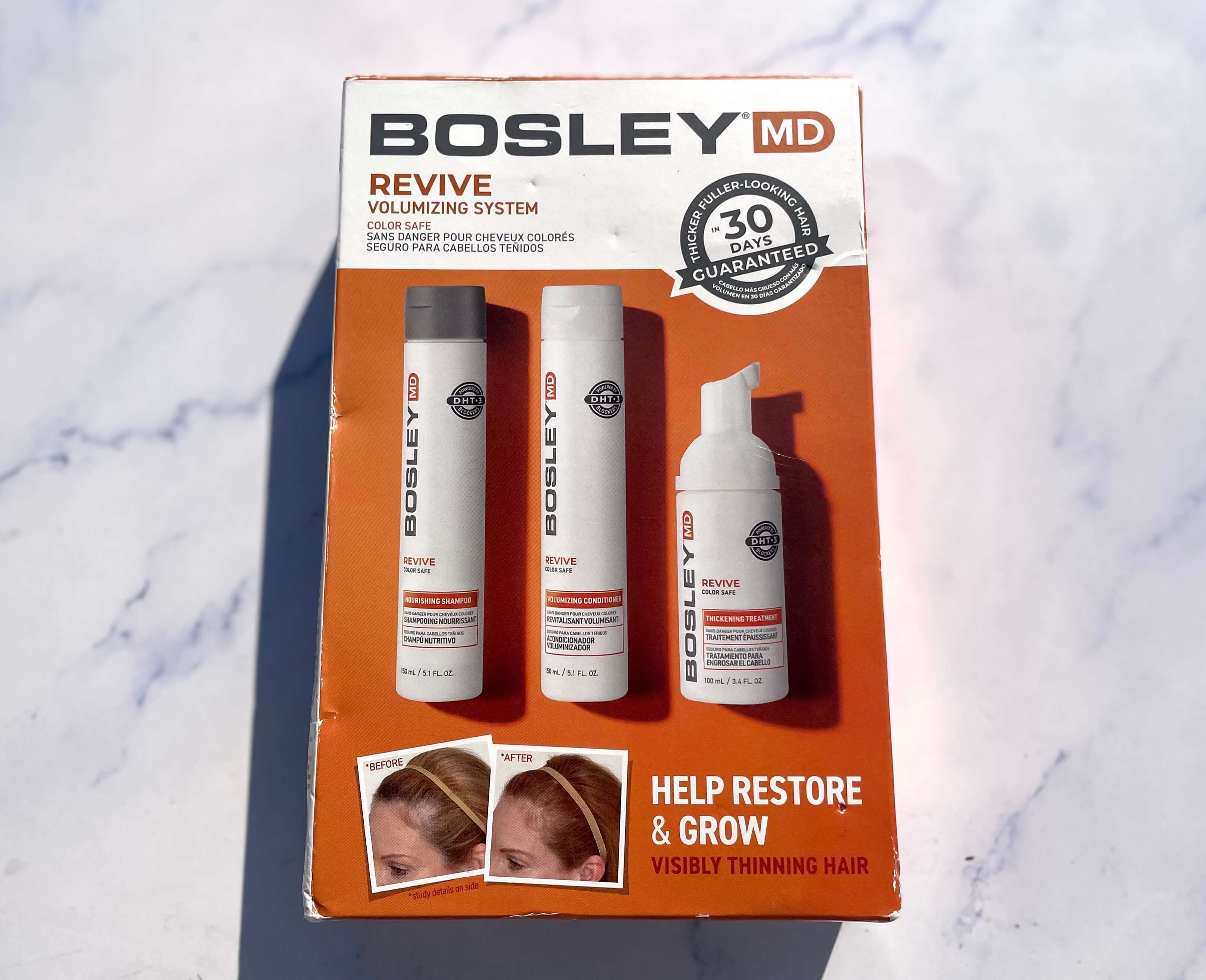 BosleyMD BosRevive Starter Kit i kasse på bord