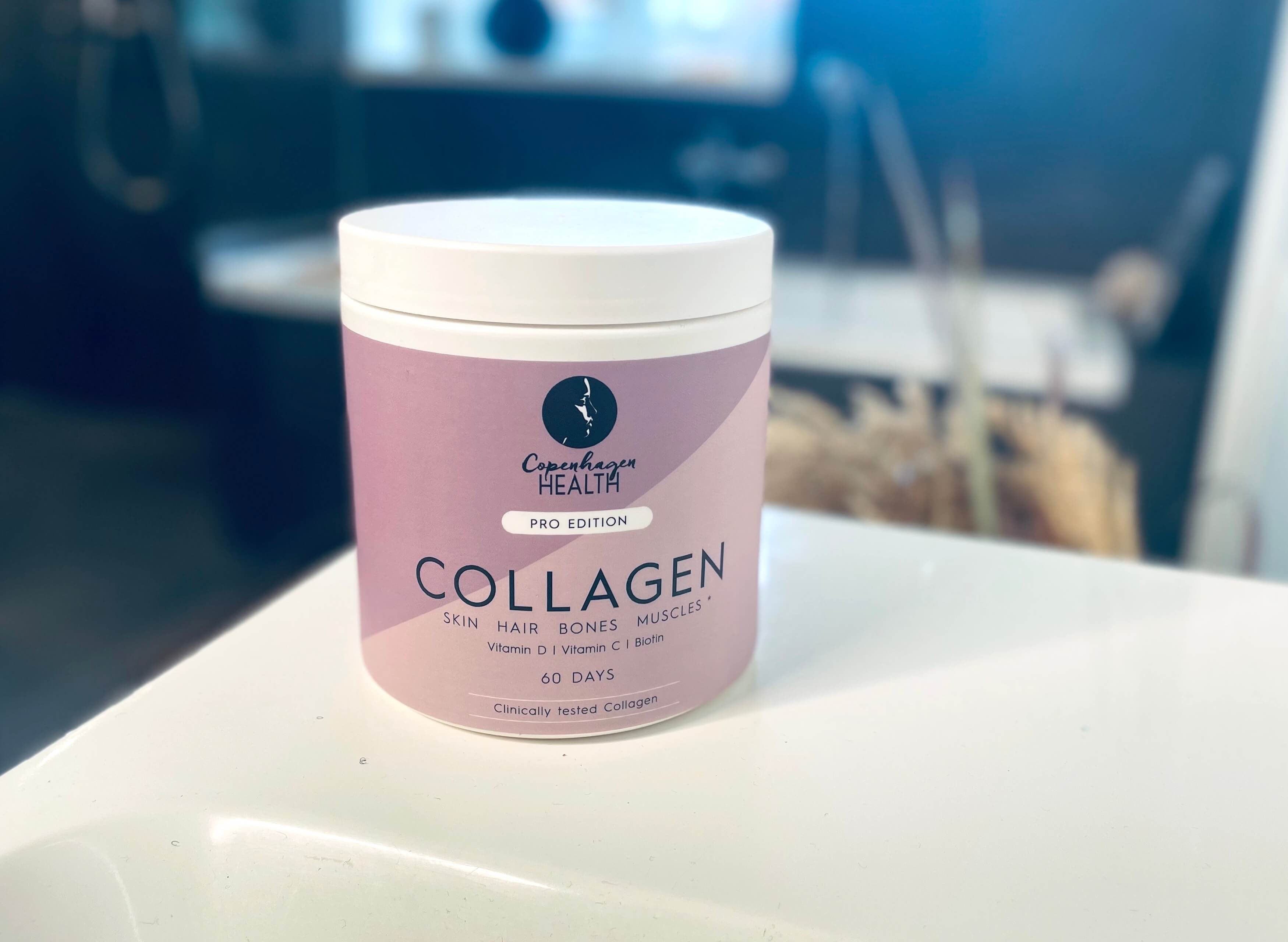 Bovine Collagen Pro Edition fra Copenhagen Health på bord