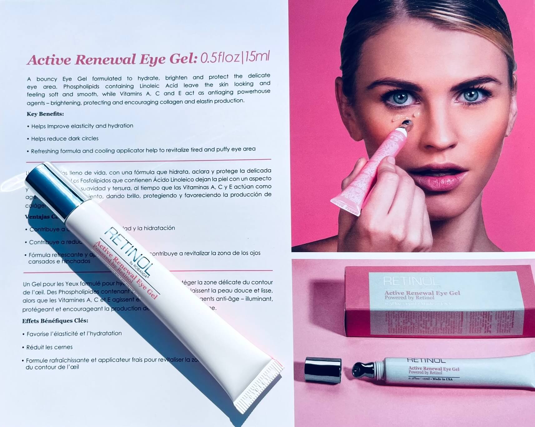 Brochure med Retinol by Robanda Active Renewal Eye Gel