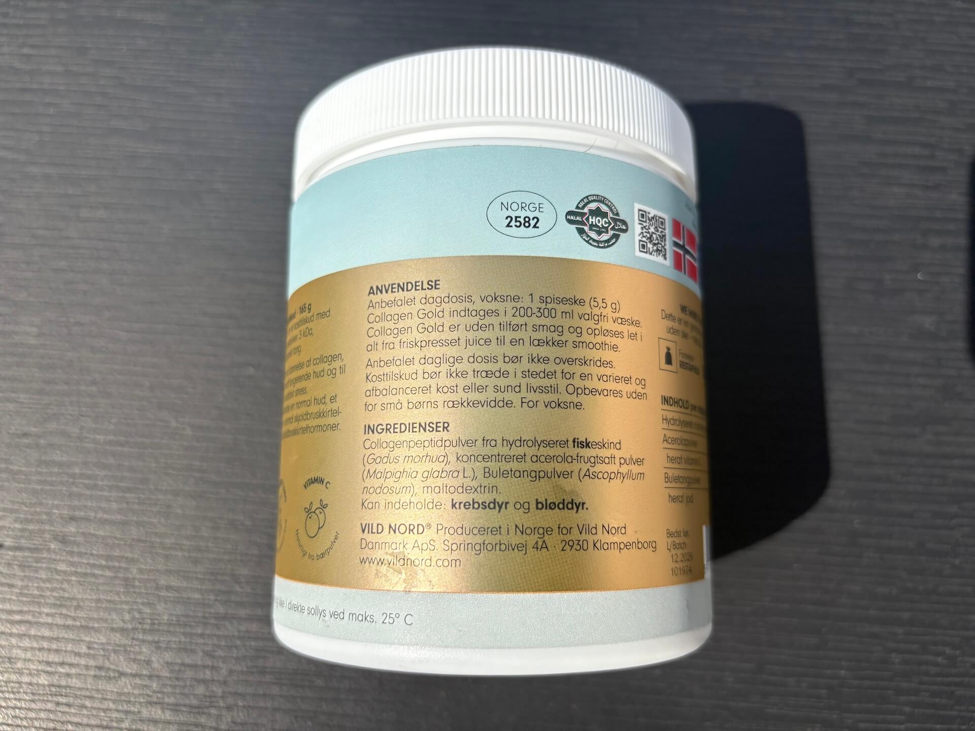 Bruganvisning på Vild Nord Collagen Gold
