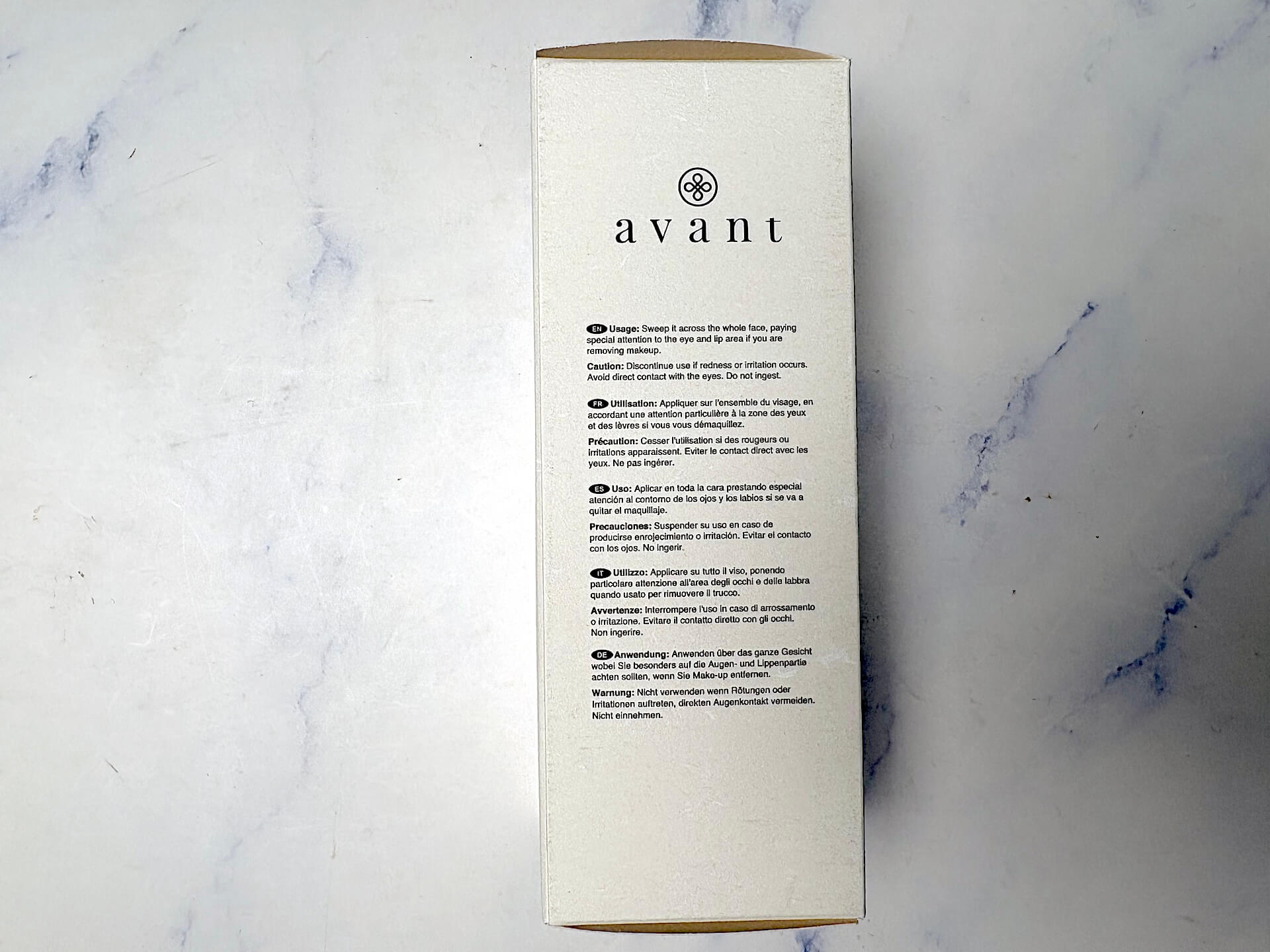Brugsanvisning til Avant Skincare Blue Volcanic Stone Purifying & Antioxidising Cleansing Gel