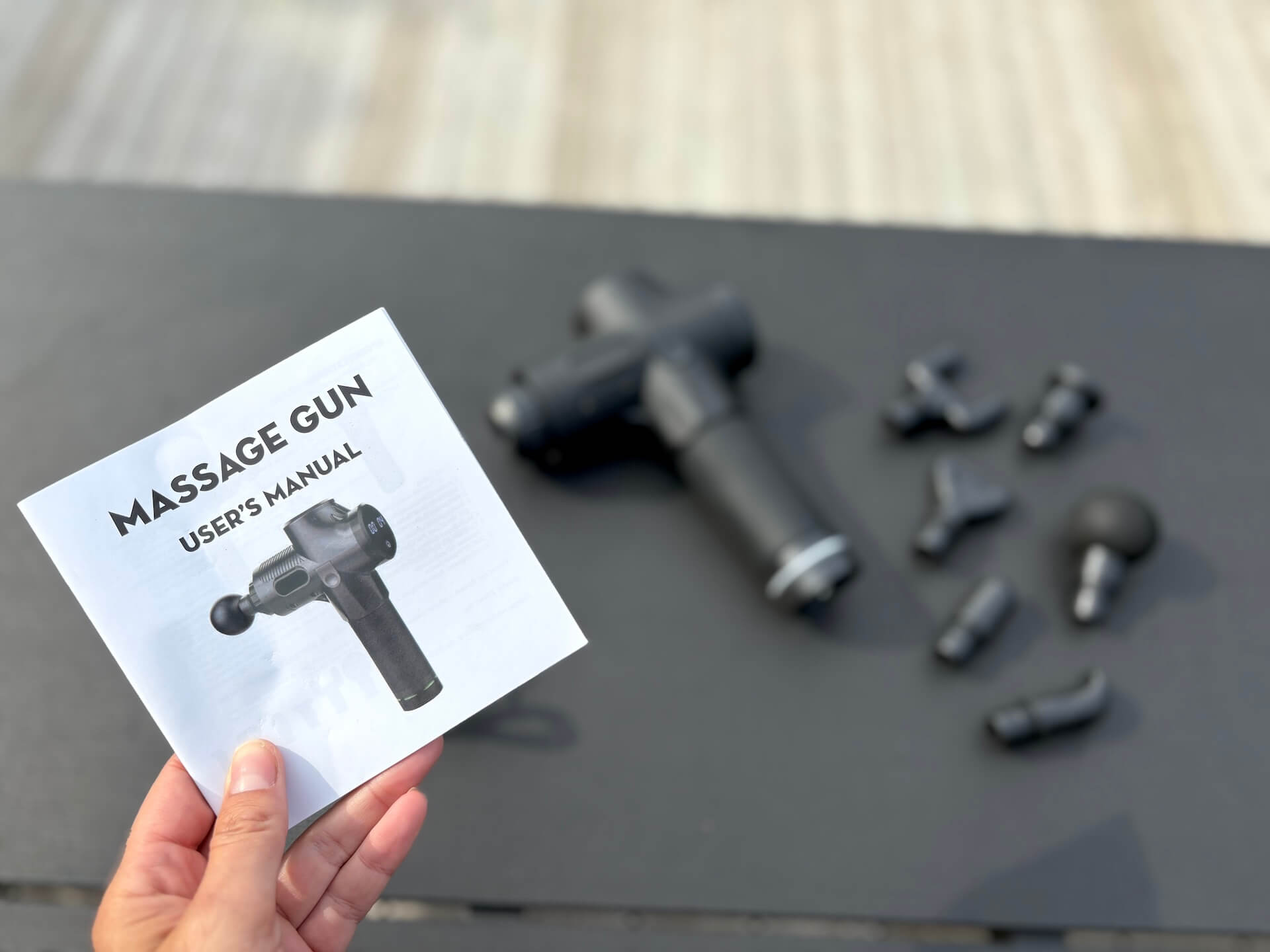 Brugsanvisning til Fitnessfree Massagepistol PRO