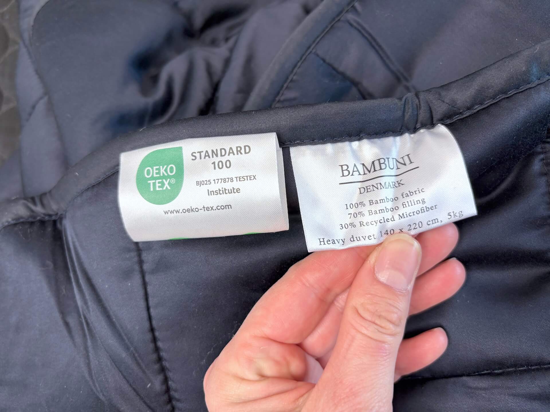 Certificeringer på Bambuni Bambus Tyngdedyne