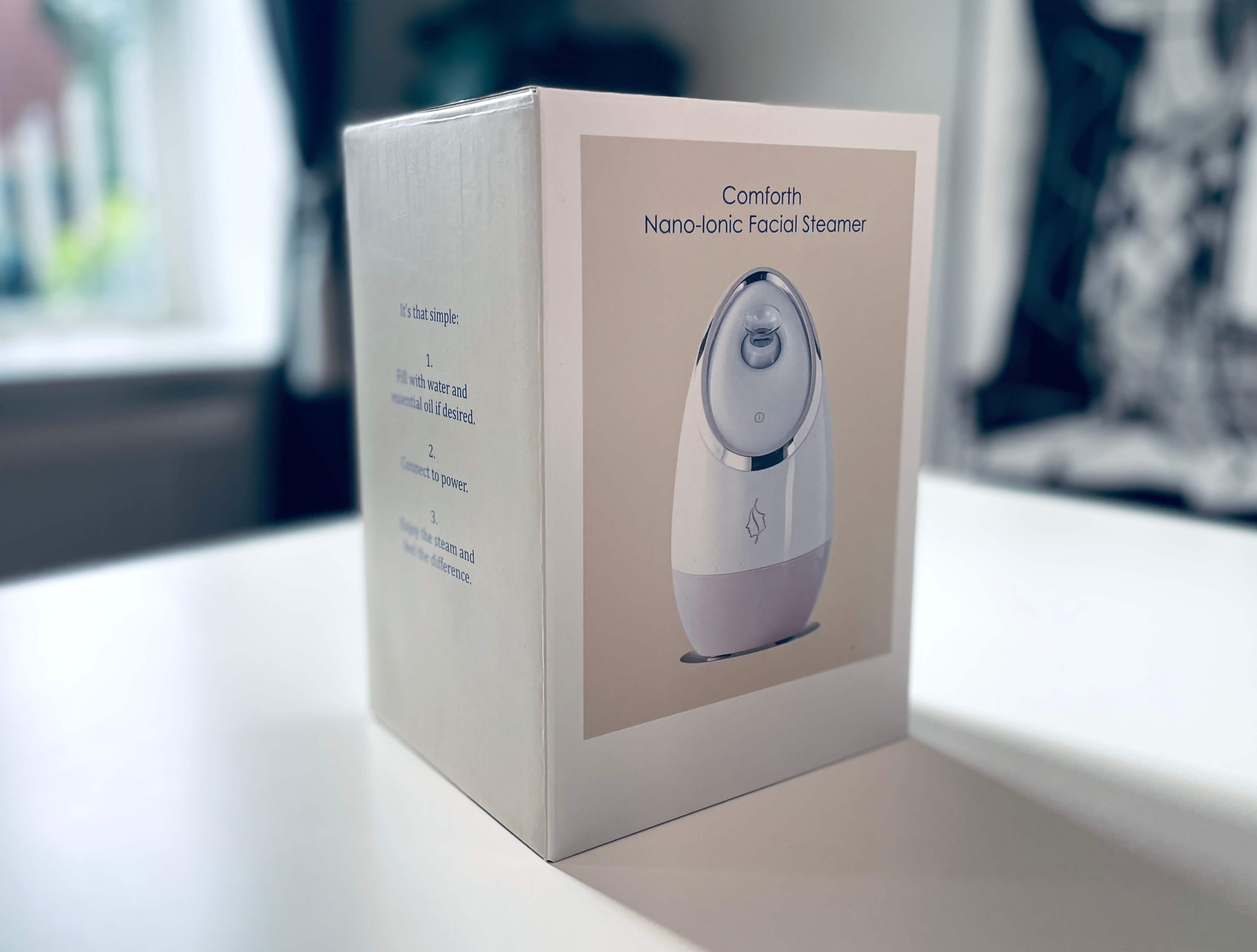 Comforth nano-ioniske ansigtsdamper i kasse