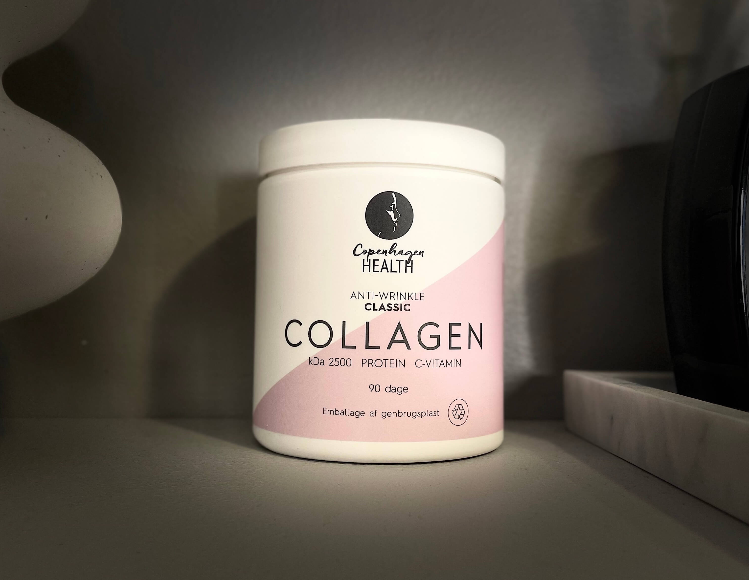 Copenhagen Health collagen på en hylde