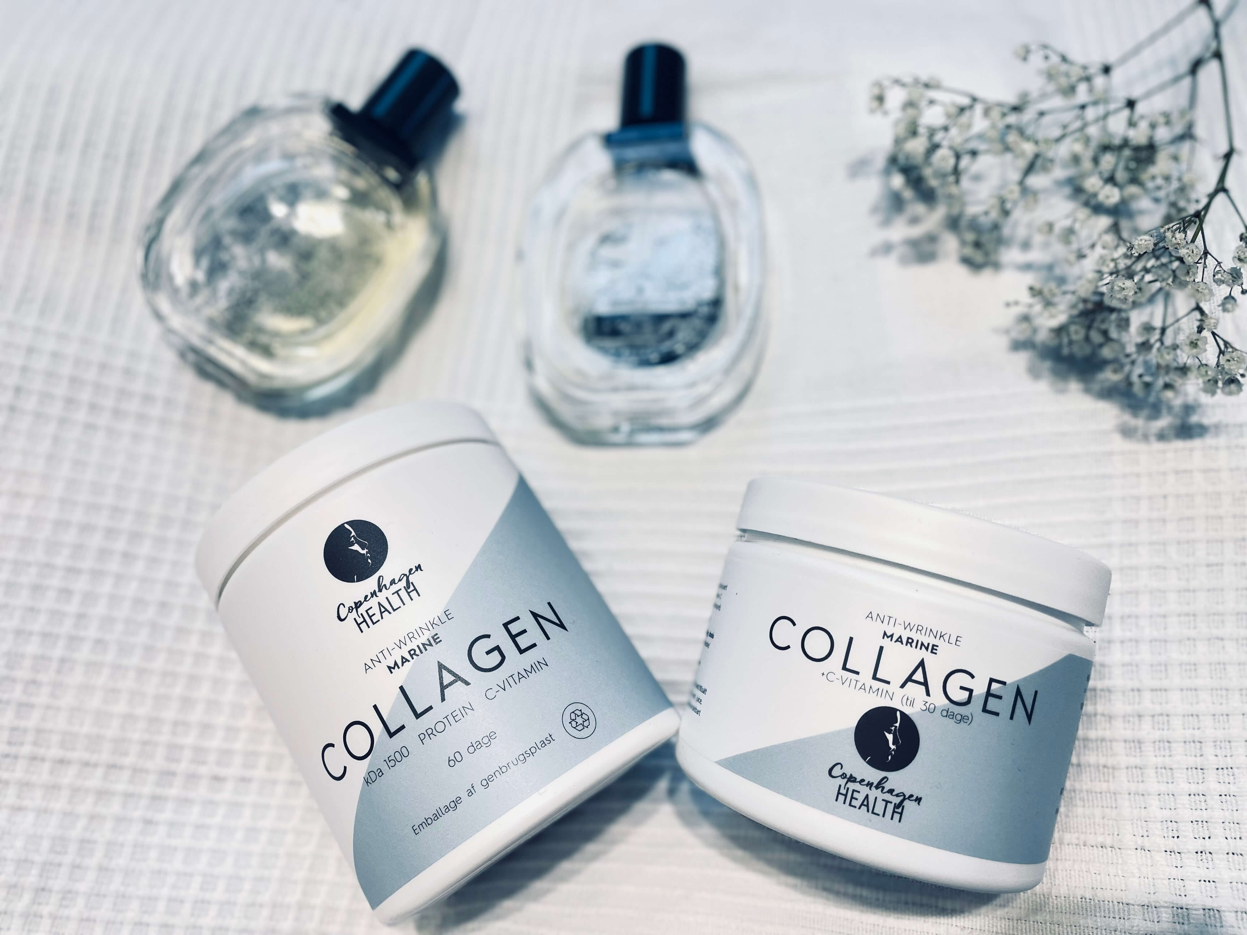 Copenhagen Health collagen på en seng