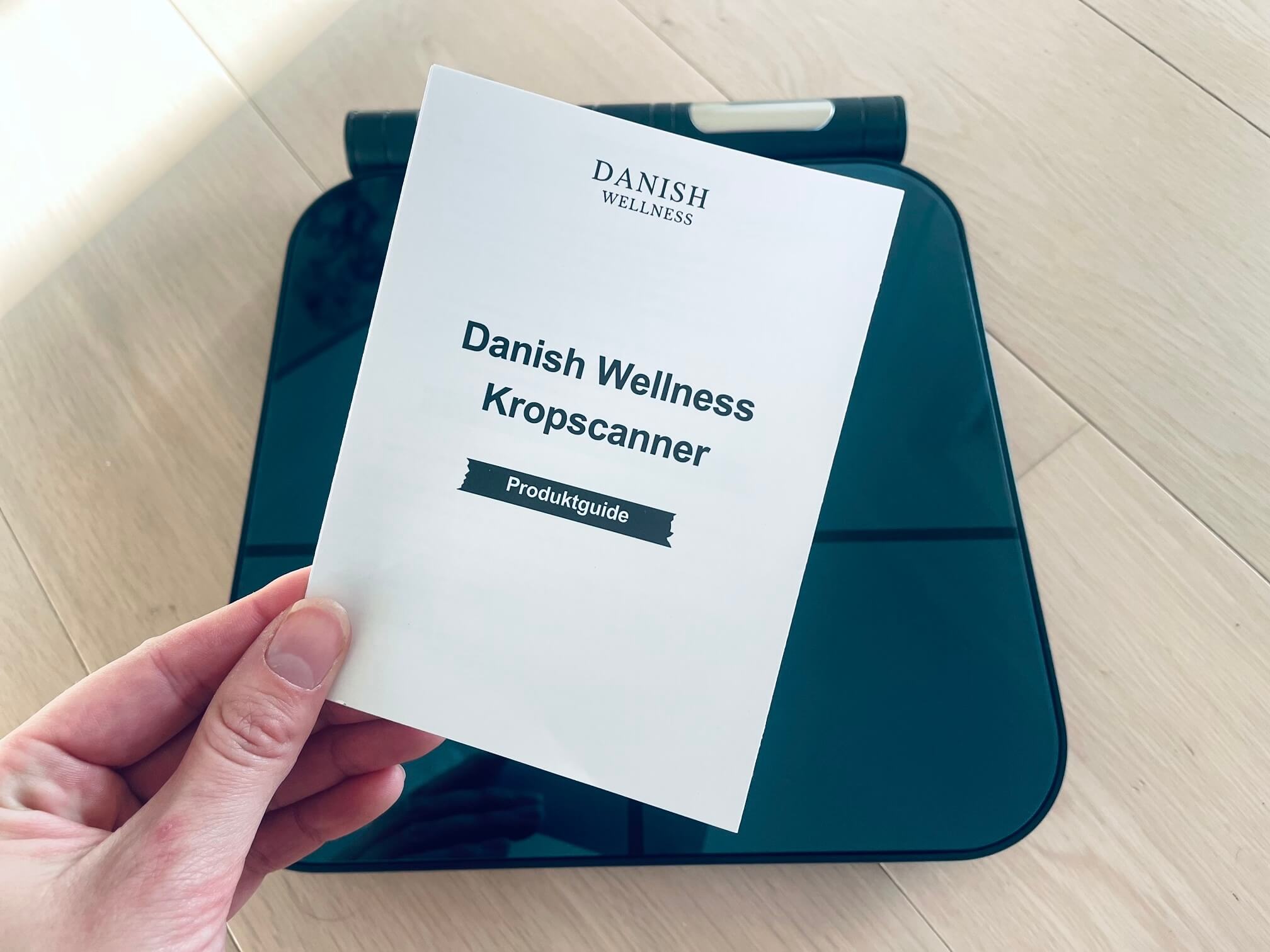 Dansk brugsanvisning til Danish Wellness Kropsscanner