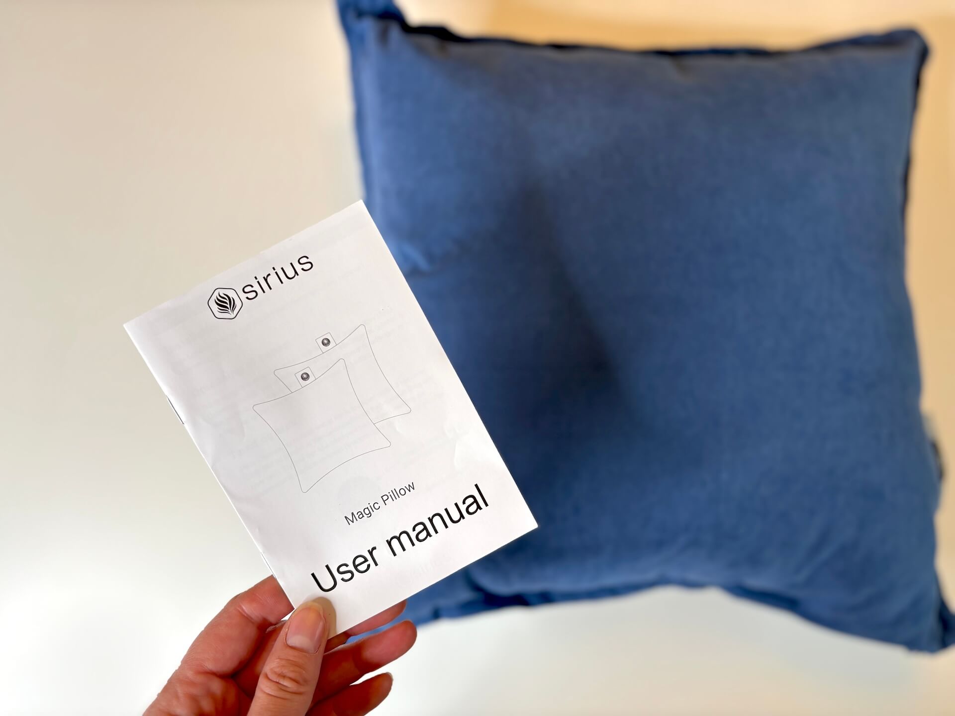 Dansk brugsanvisning til Magic Pillow varmepude fra Sirius