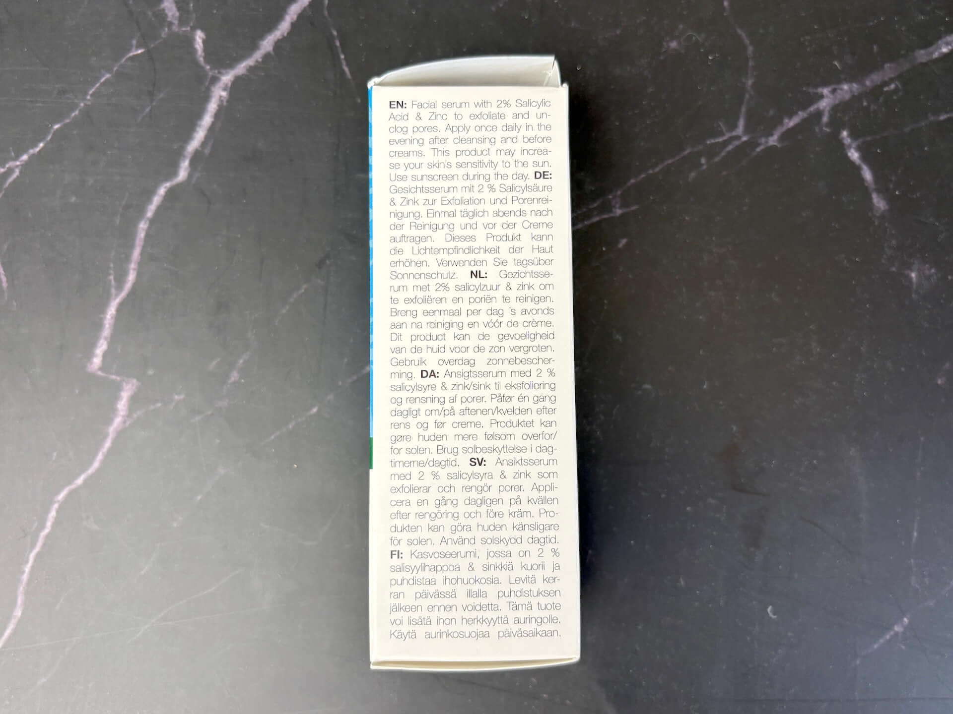 Dansk info på Australian Bodycare Salicylic Acid Serum 2%