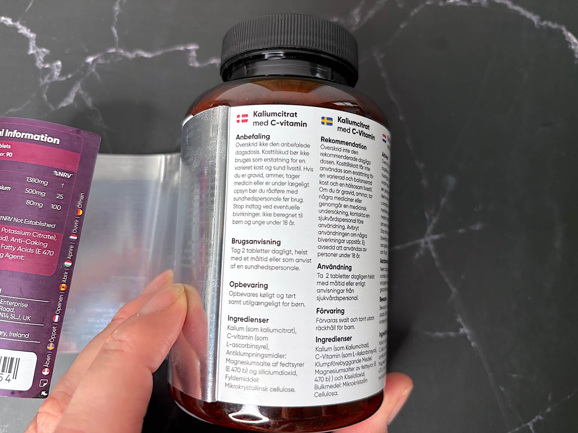 Dansk information på WeightWorld Potassium Citrate