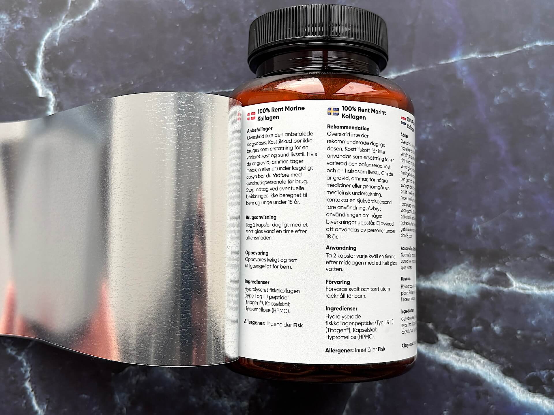 Dansk information på WeightWorld Pure Marine Collagen