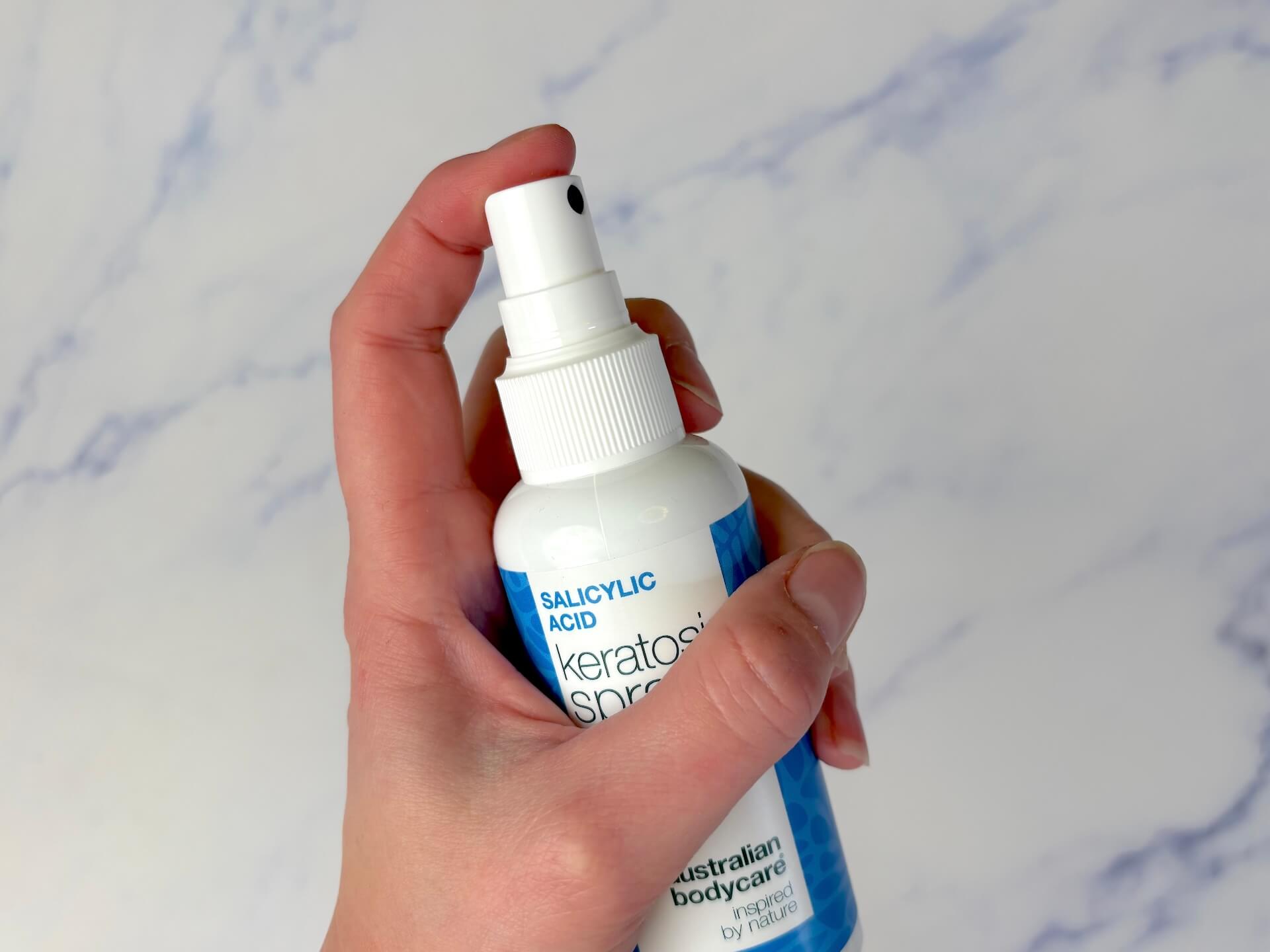 Dyse på Australian Bodycare Salicylic Acid Keratosis Spray