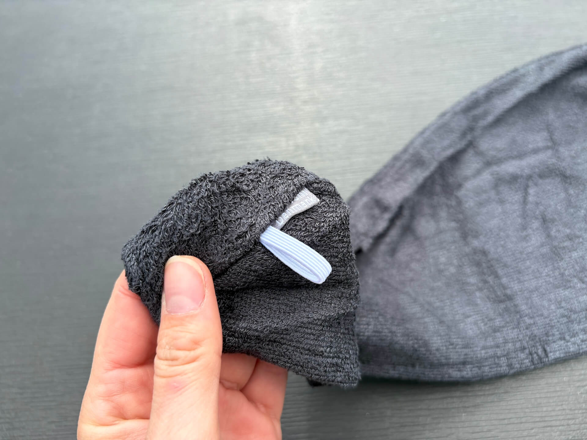 Elastik bagpå Bambuni Bambus Hårturban