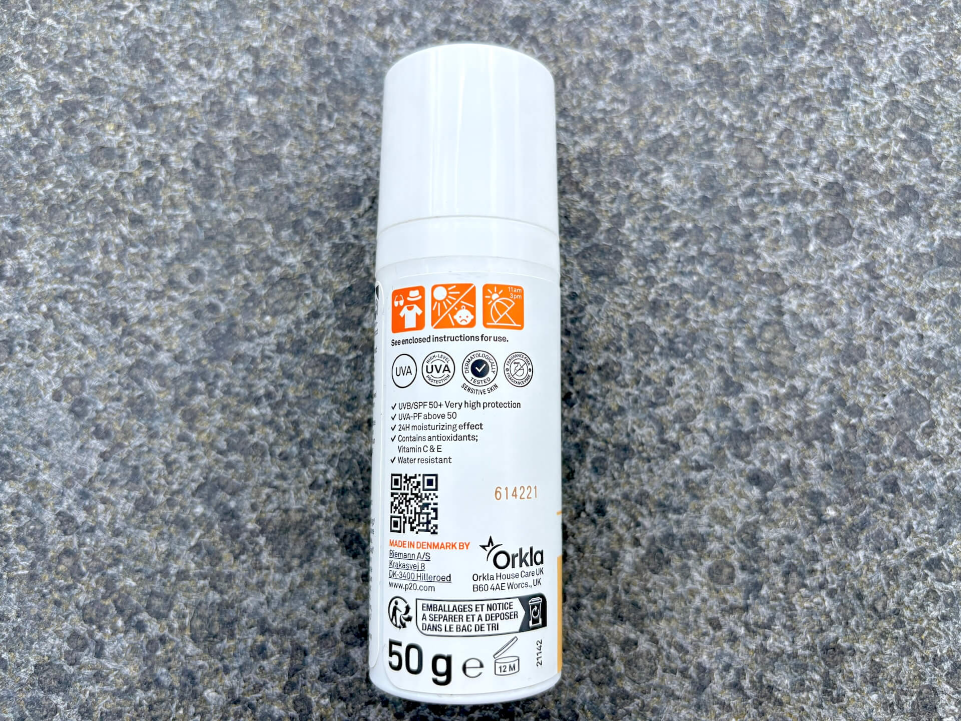 Fakta på P20 Riemann Sensitive Face SPF 50+