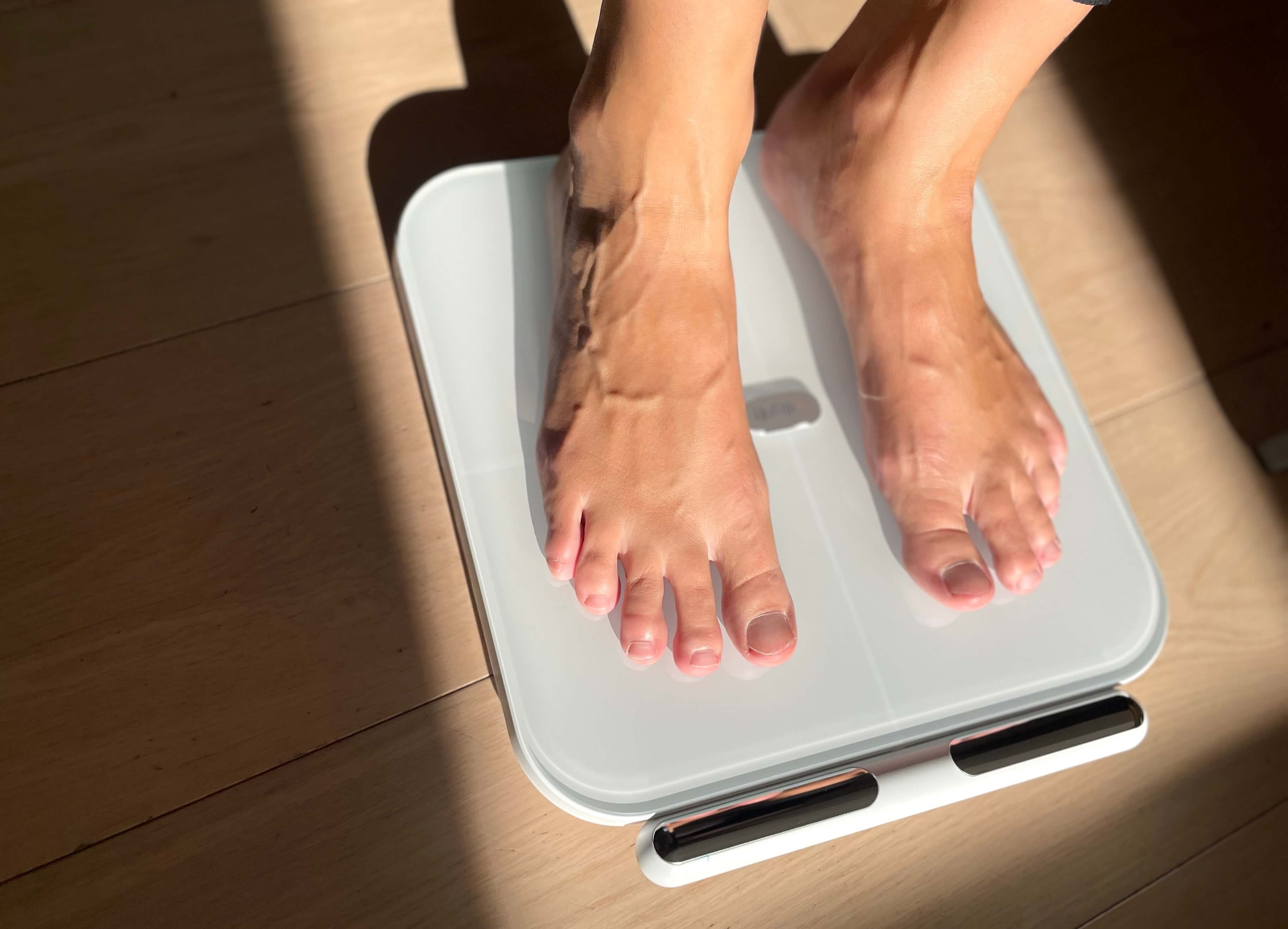 Fødder på Vellafit kropsscanner