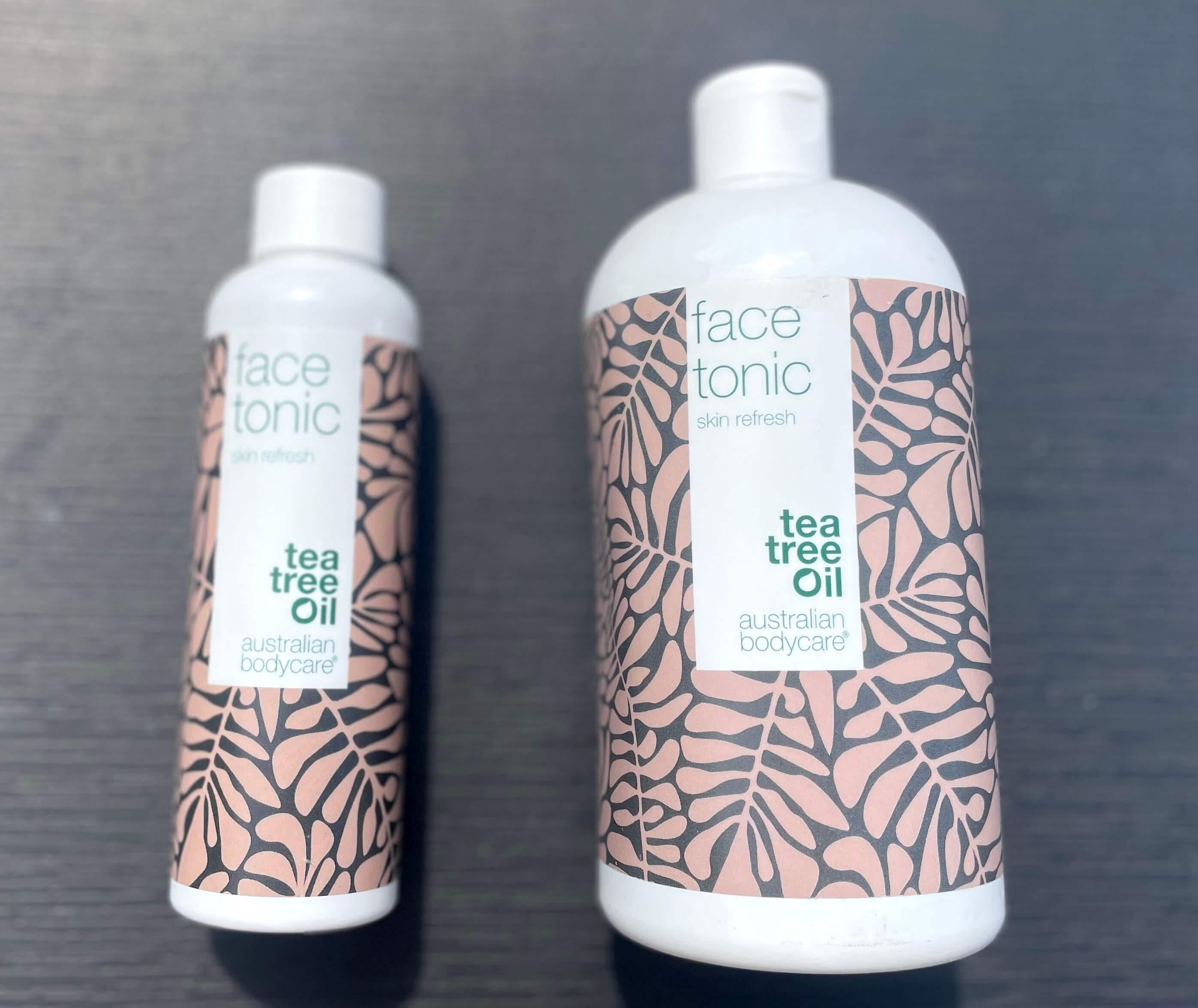 Forskellige størrelser af Australian Bodycare face tonic