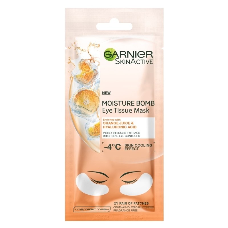 Garnier Skinactive Moisture Bomb Eye Tissue Mask Orange Juice 