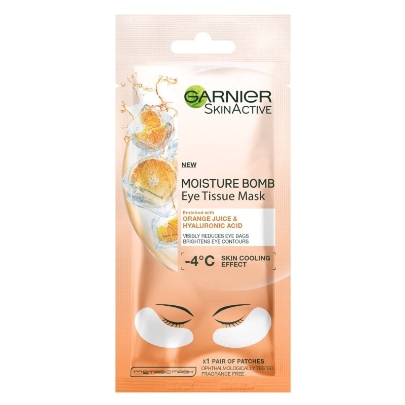 Garnier Skinactive Moisture Bomb Eye Tissue Mask Orange Juice 
