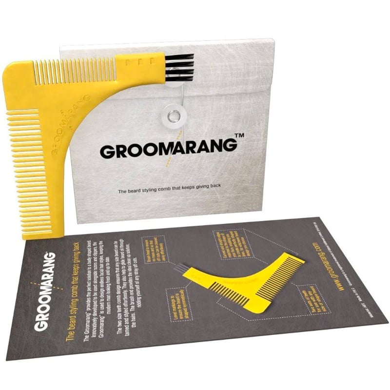 Groomarang Beard Sharping & Styling Template Comb 